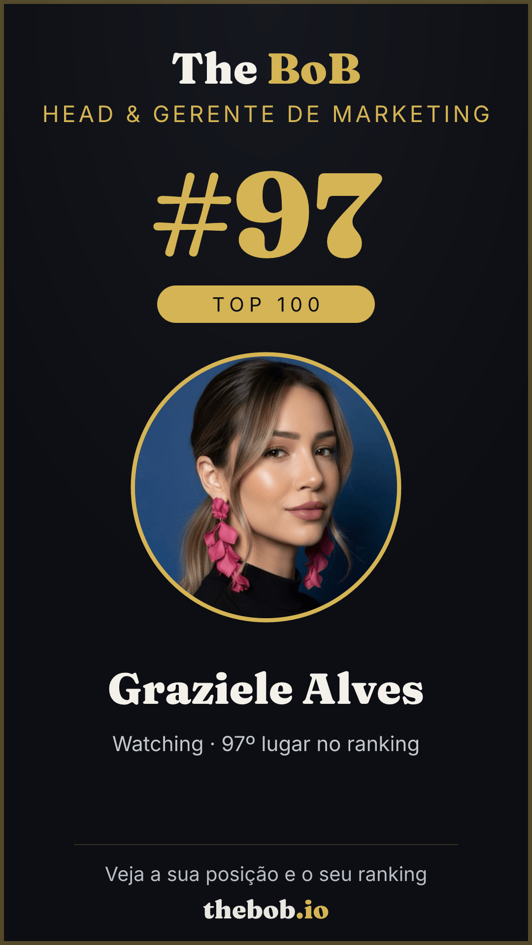 Selo The BoB · Graziele Alves