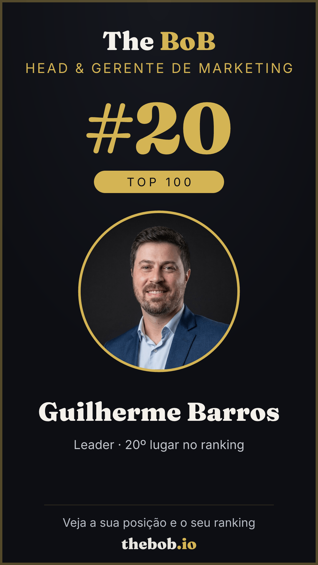 Selo The BoB · Guilherme Barros