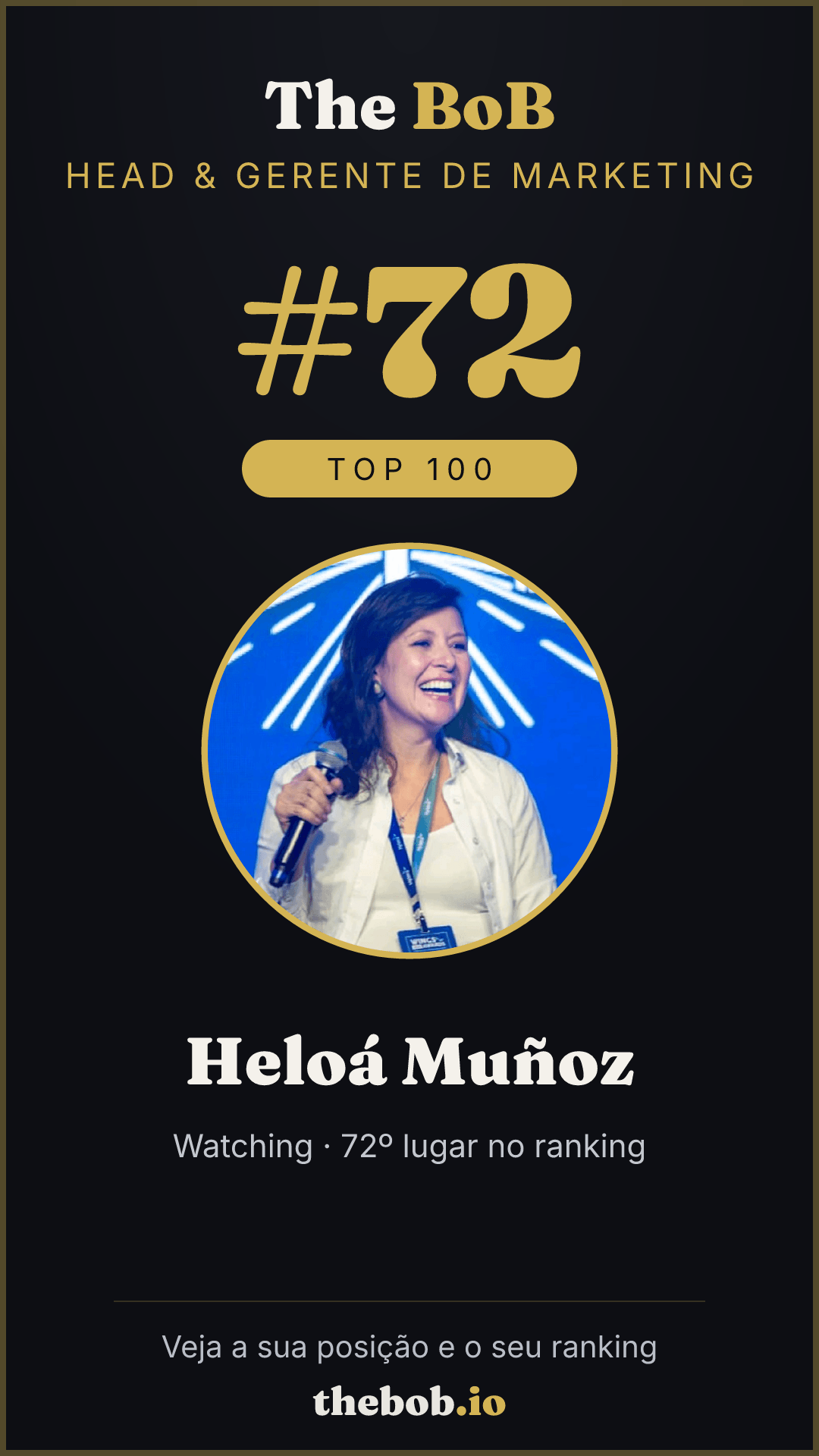 Selo The BoB · Heloá Muñoz