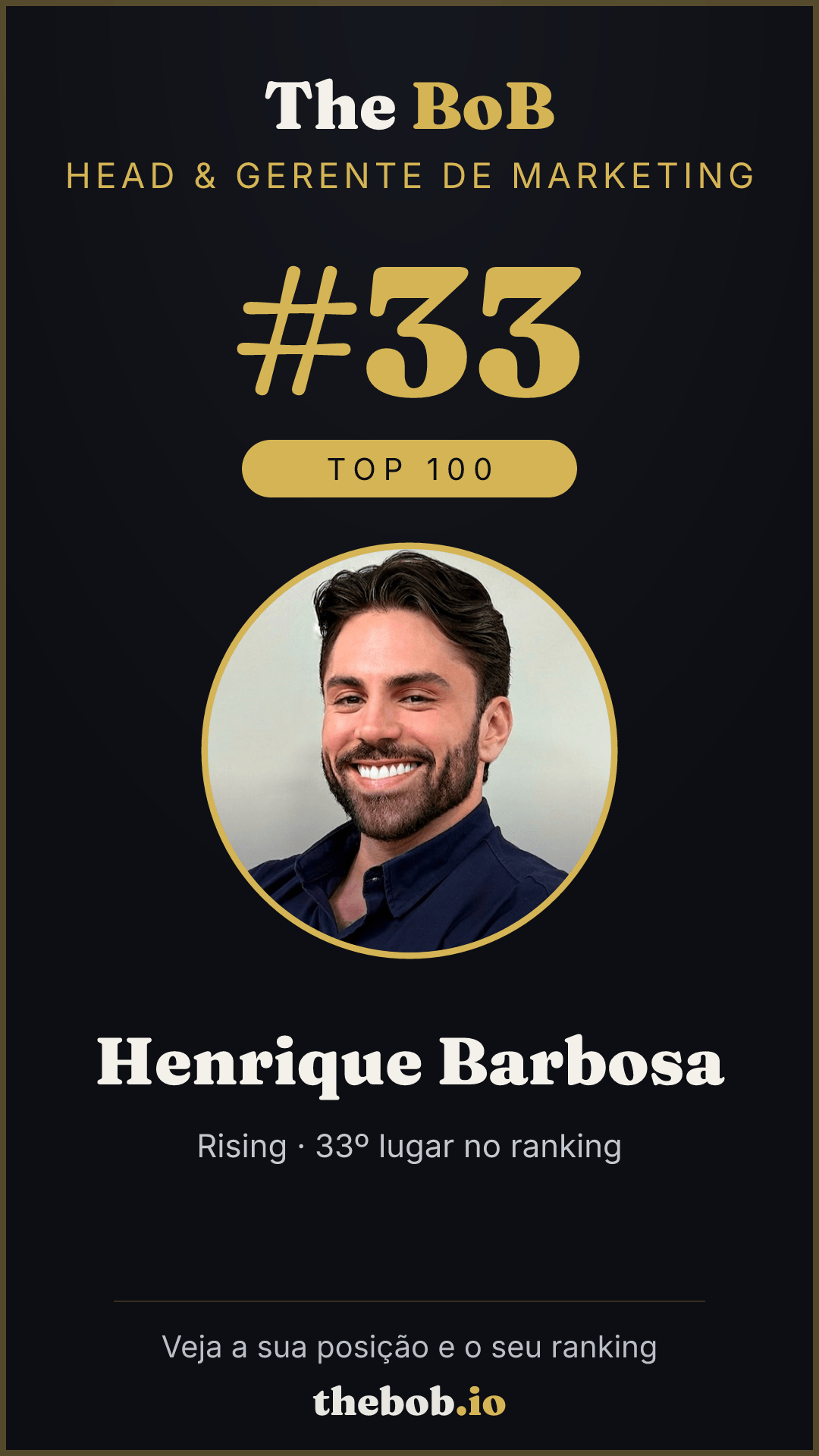 Selo The BoB · Henrique Barbosa