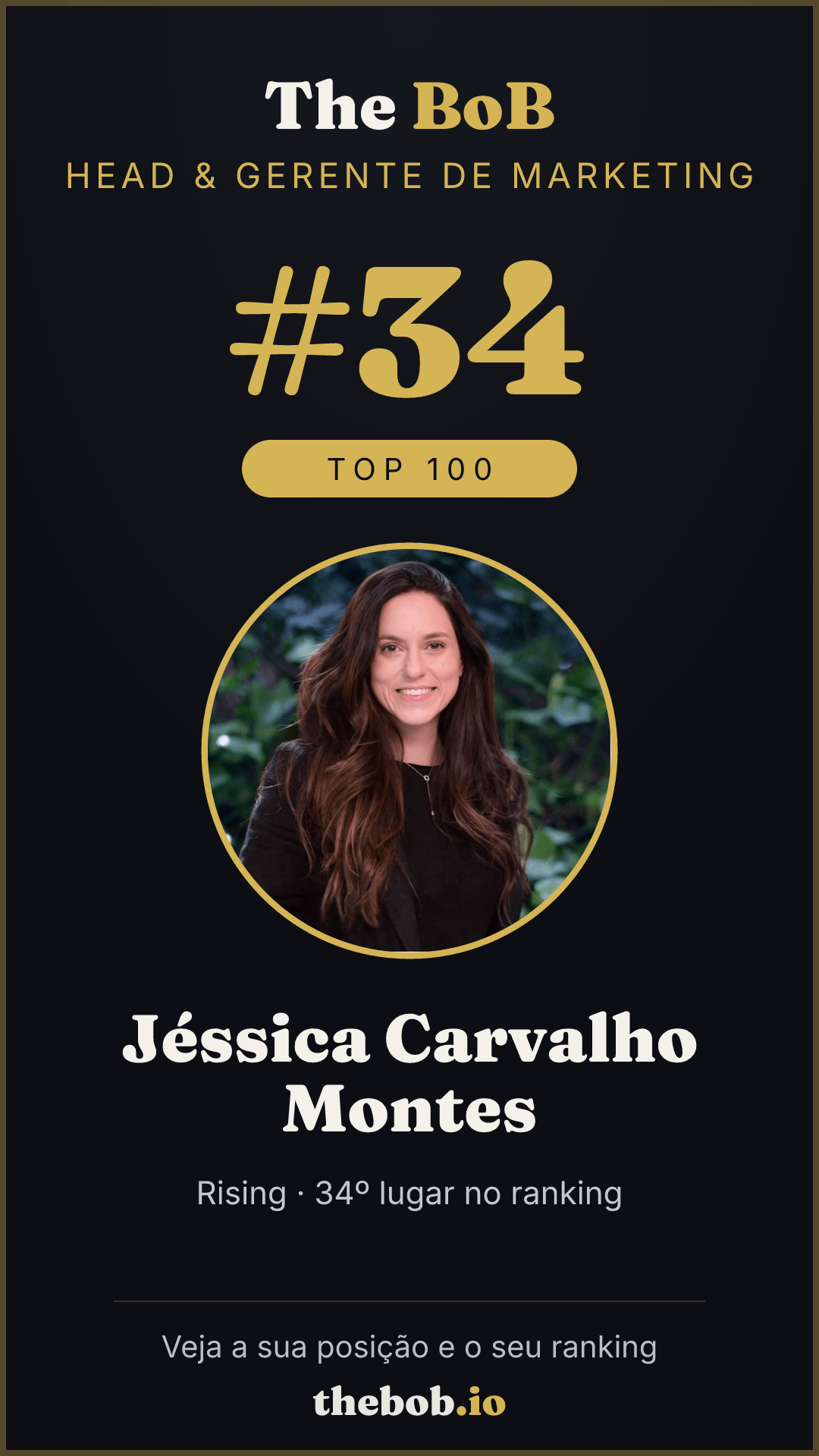Selo The BoB · Jéssica Carvalho Montes