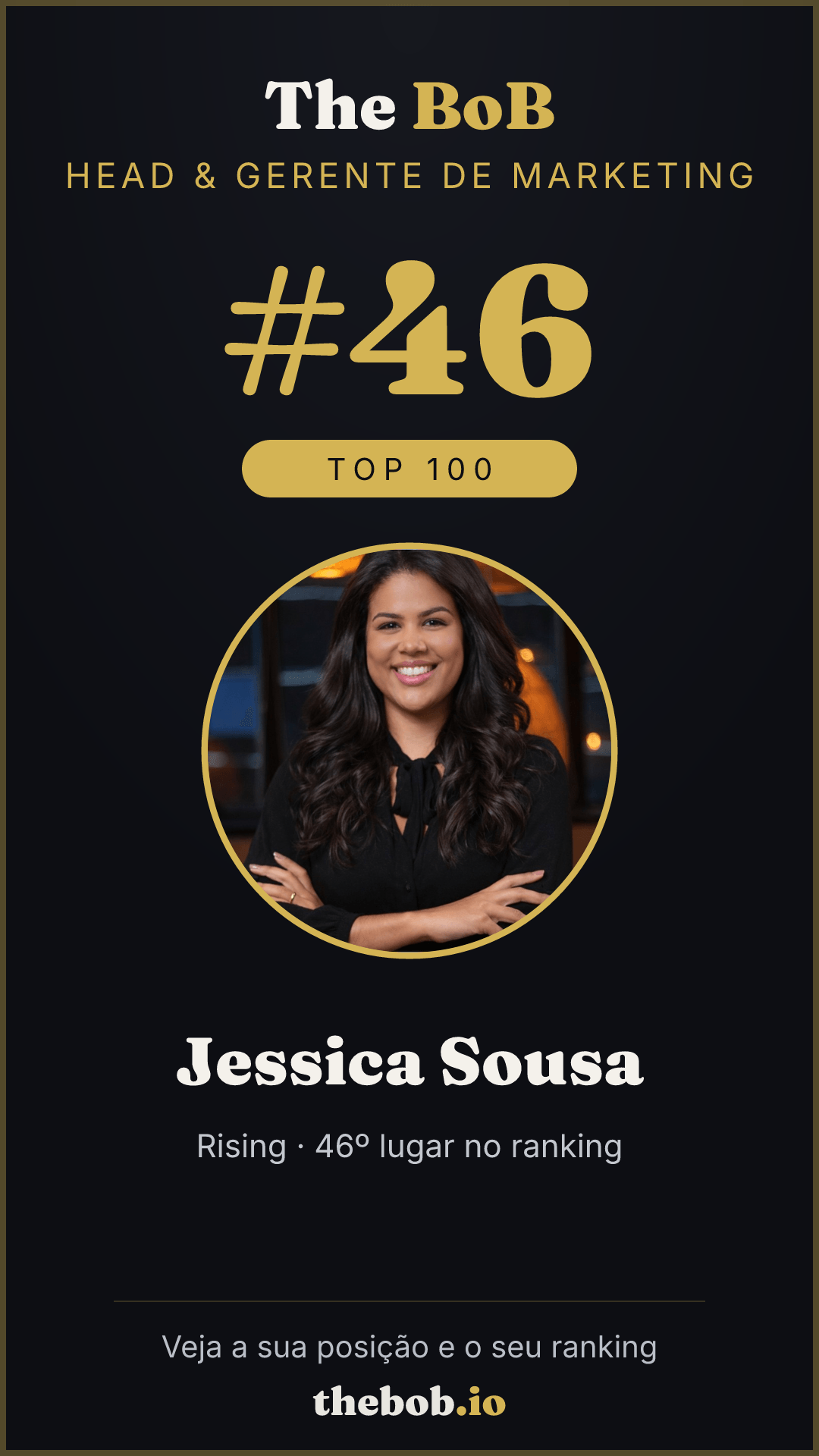 Selo The BoB · Jessica Sousa