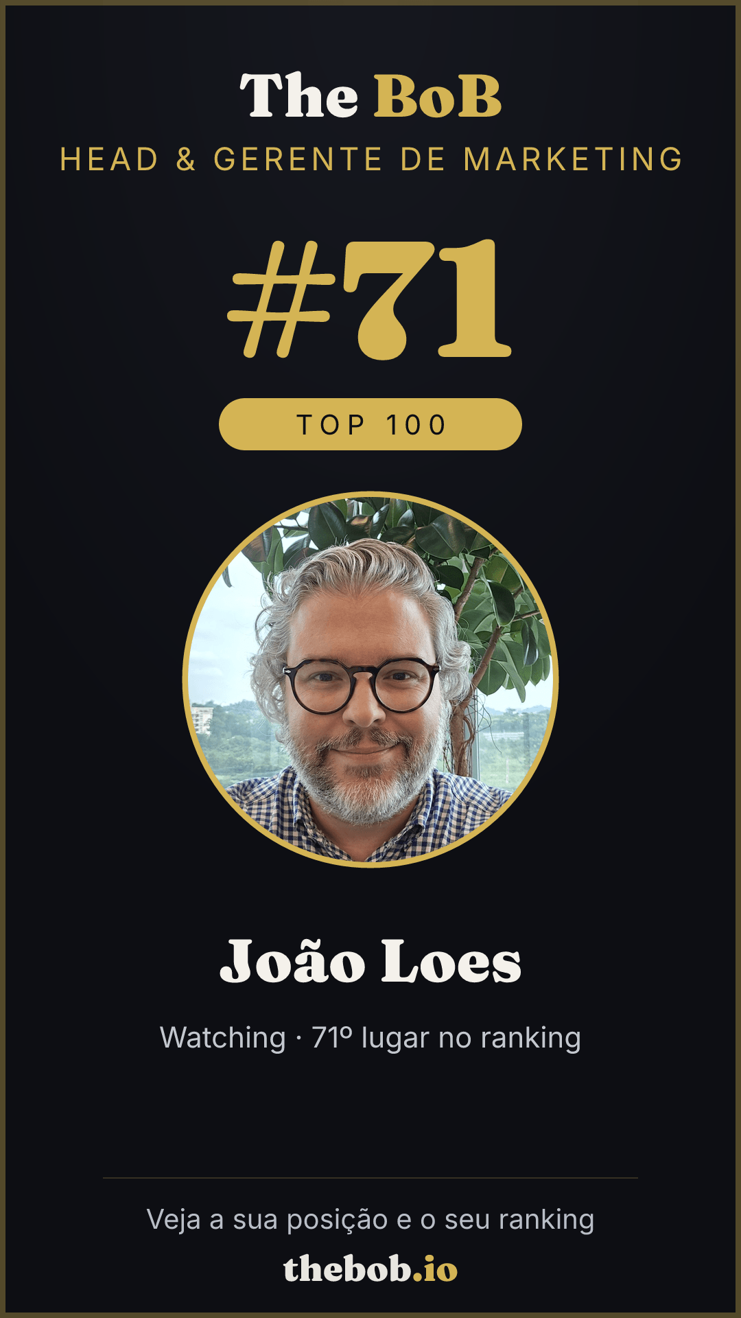 Selo The BoB · João Loes