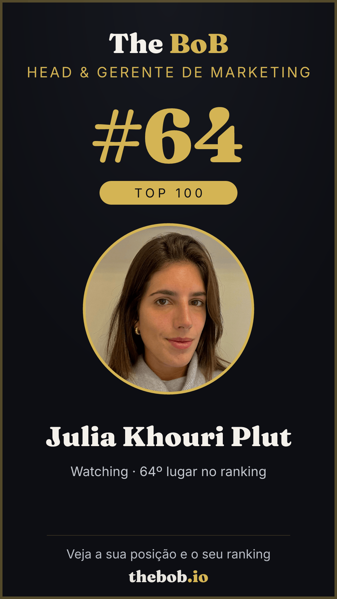 Selo The BoB · Julia Khouri Plut