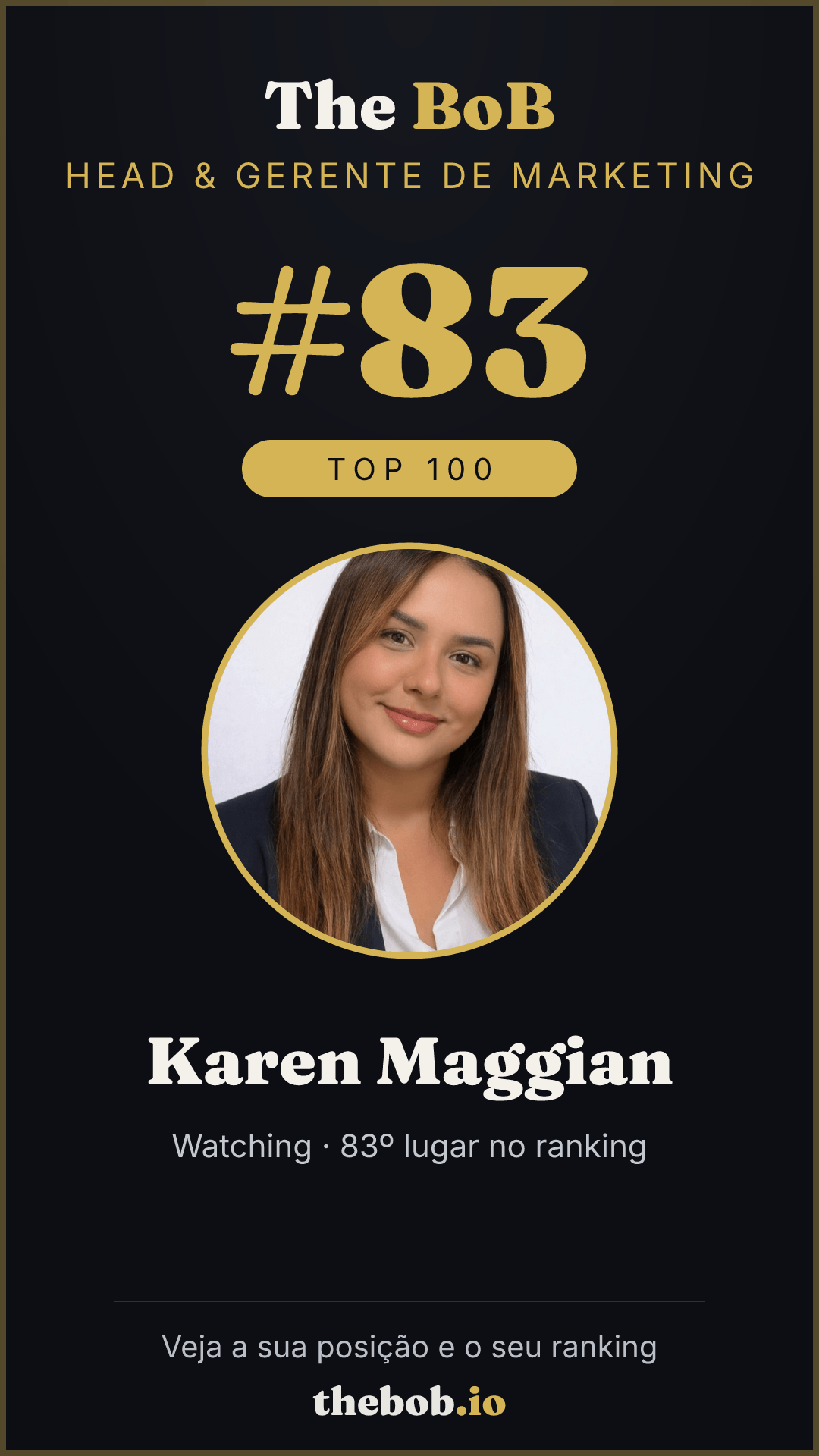 Selo The BoB · Karen Maggian