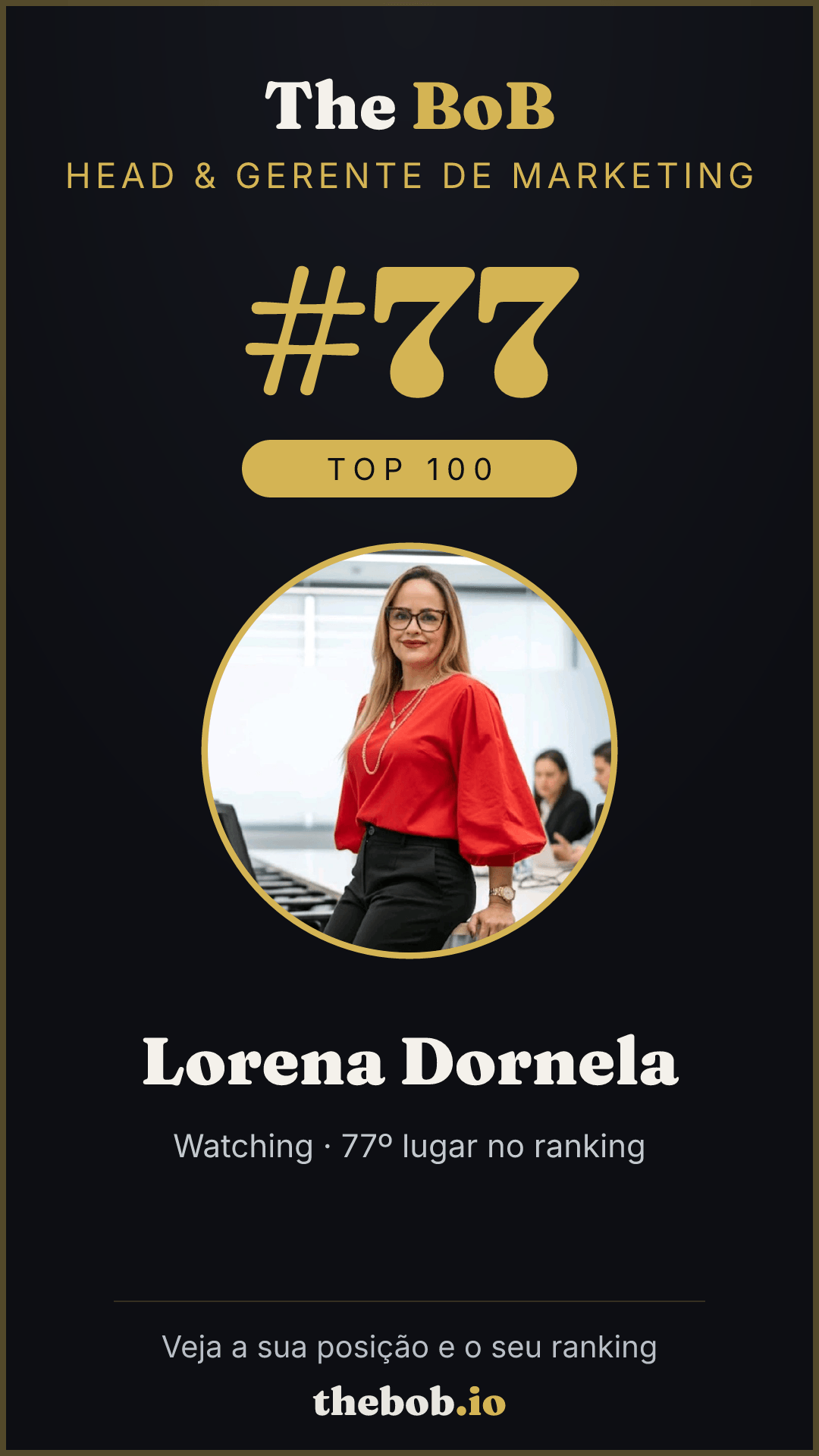 Selo The BoB · Lorena Dornela