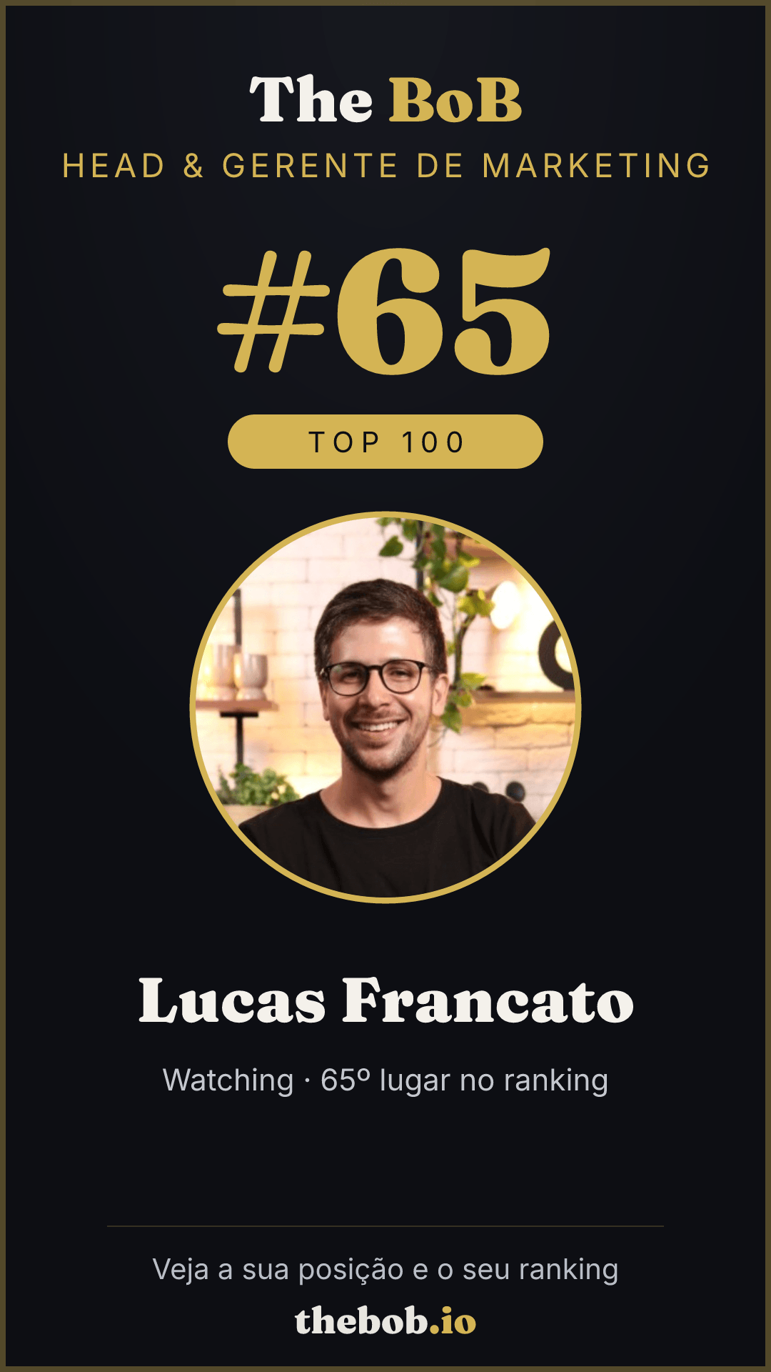 Selo The BoB · Lucas Francato