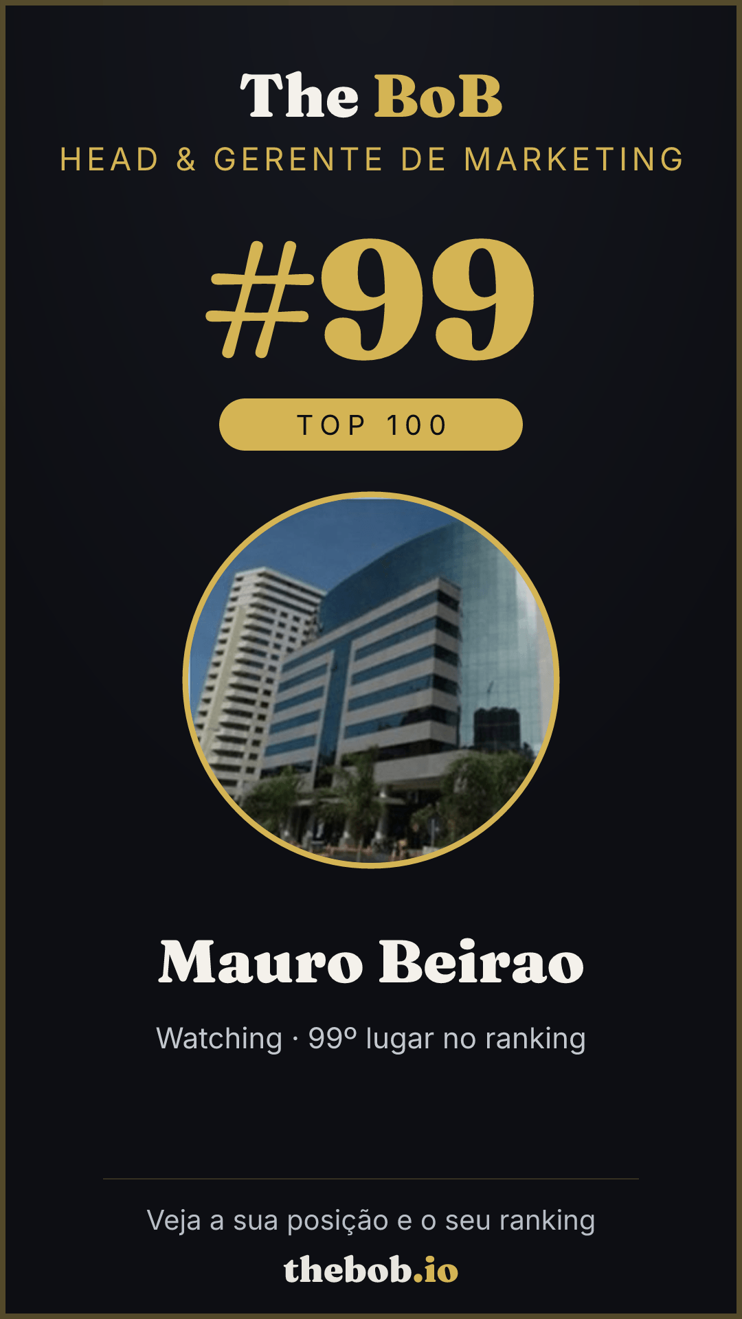 Selo The BoB · Mauro Beirao