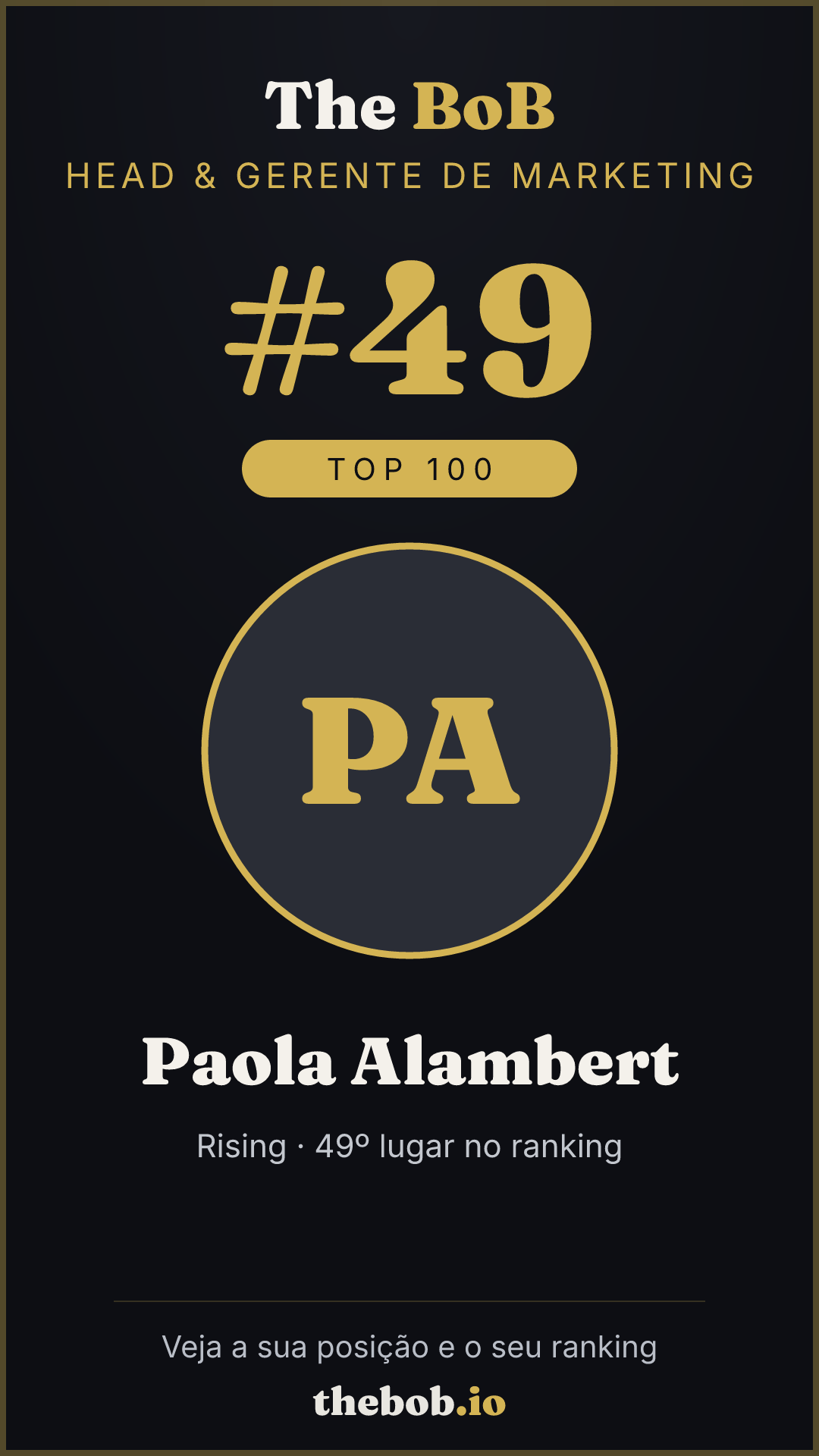 Selo The BoB · Paola Alambert