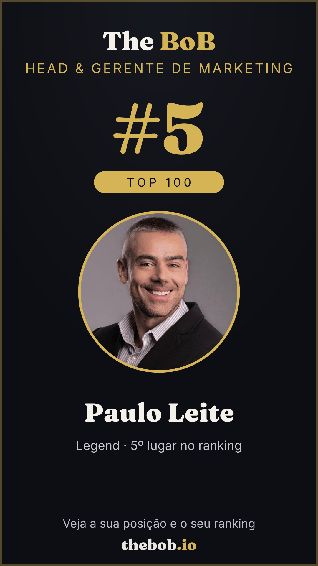 Selo The BoB · Paulo Leite