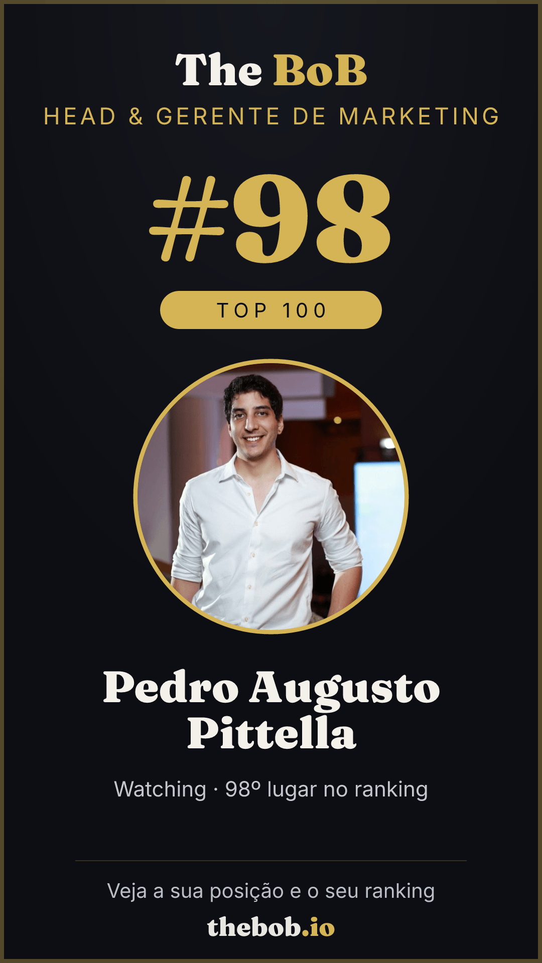Selo The BoB · Pedro Augusto Pittella