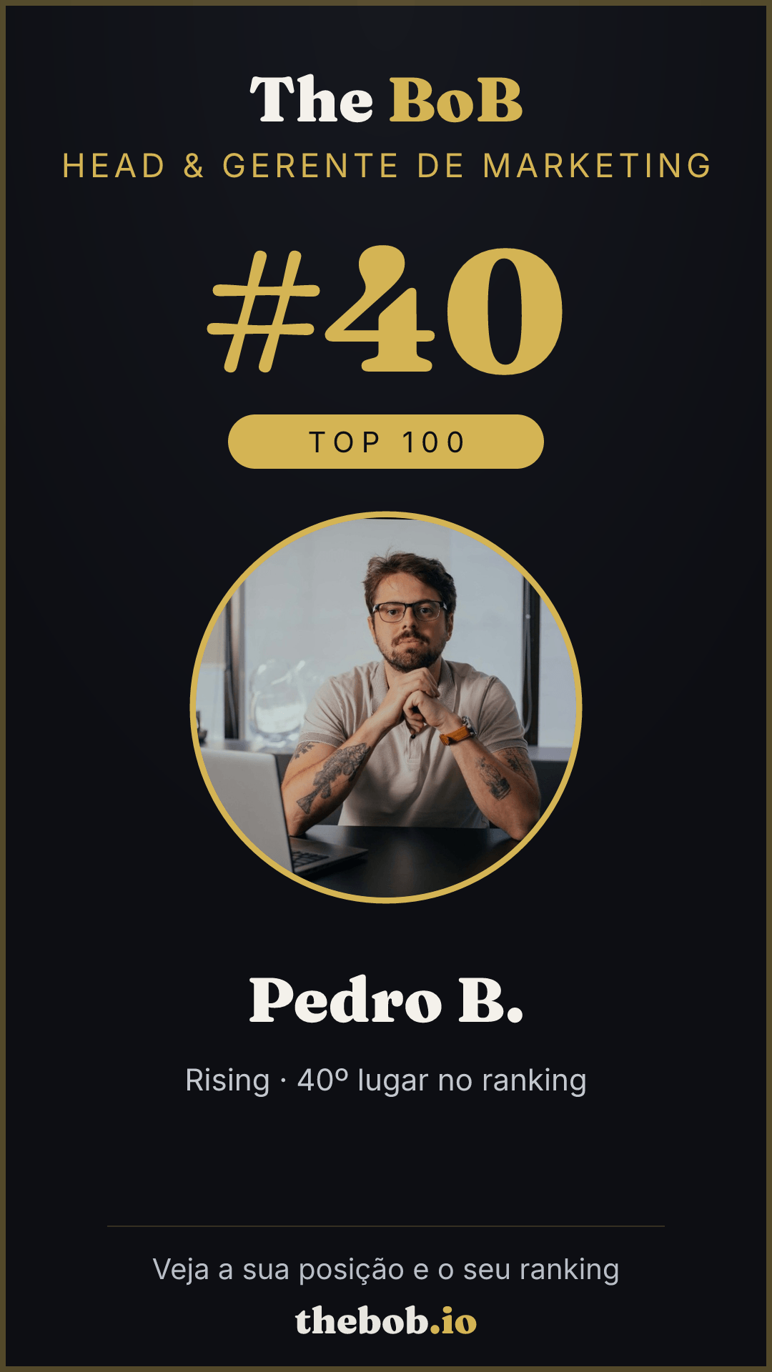 Selo The BoB · Pedro B.