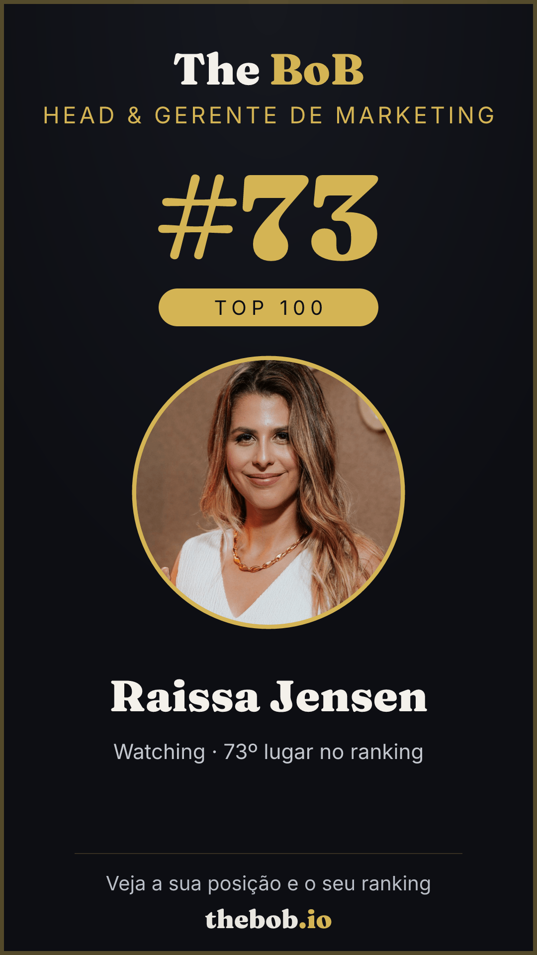 Selo The BoB · Raissa Jensen