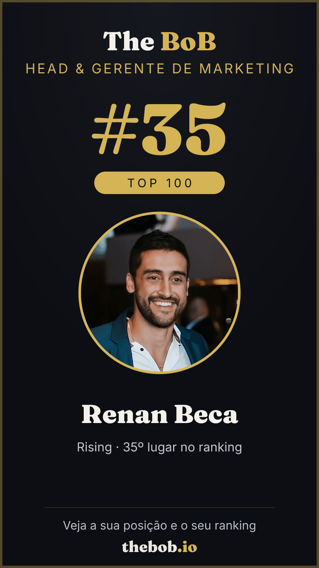 Selo The BoB · Renan Beca