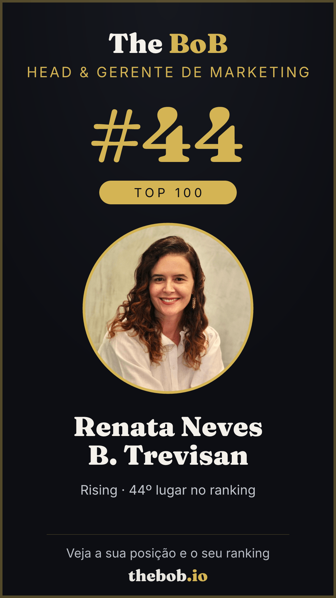 Selo The BoB · Renata Neves B. Trevisan