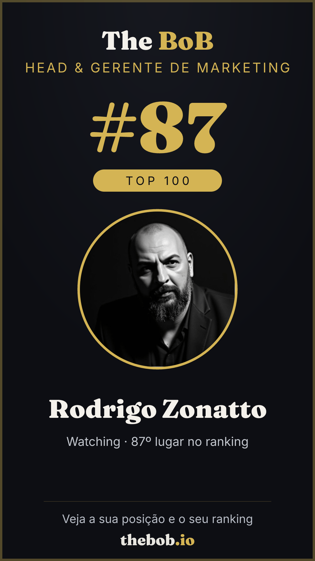 Selo The BoB · Rodrigo Zonatto