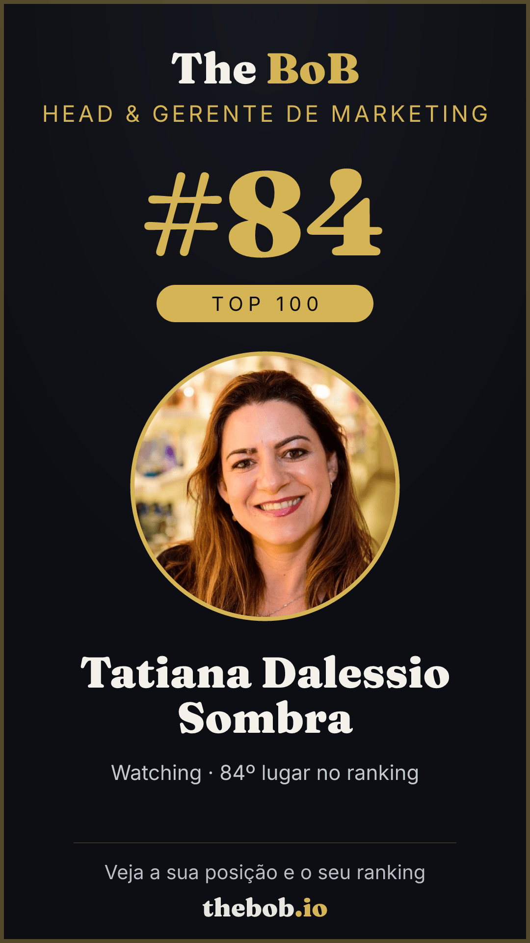 Selo The BoB · Tatiana Dalessio Sombra