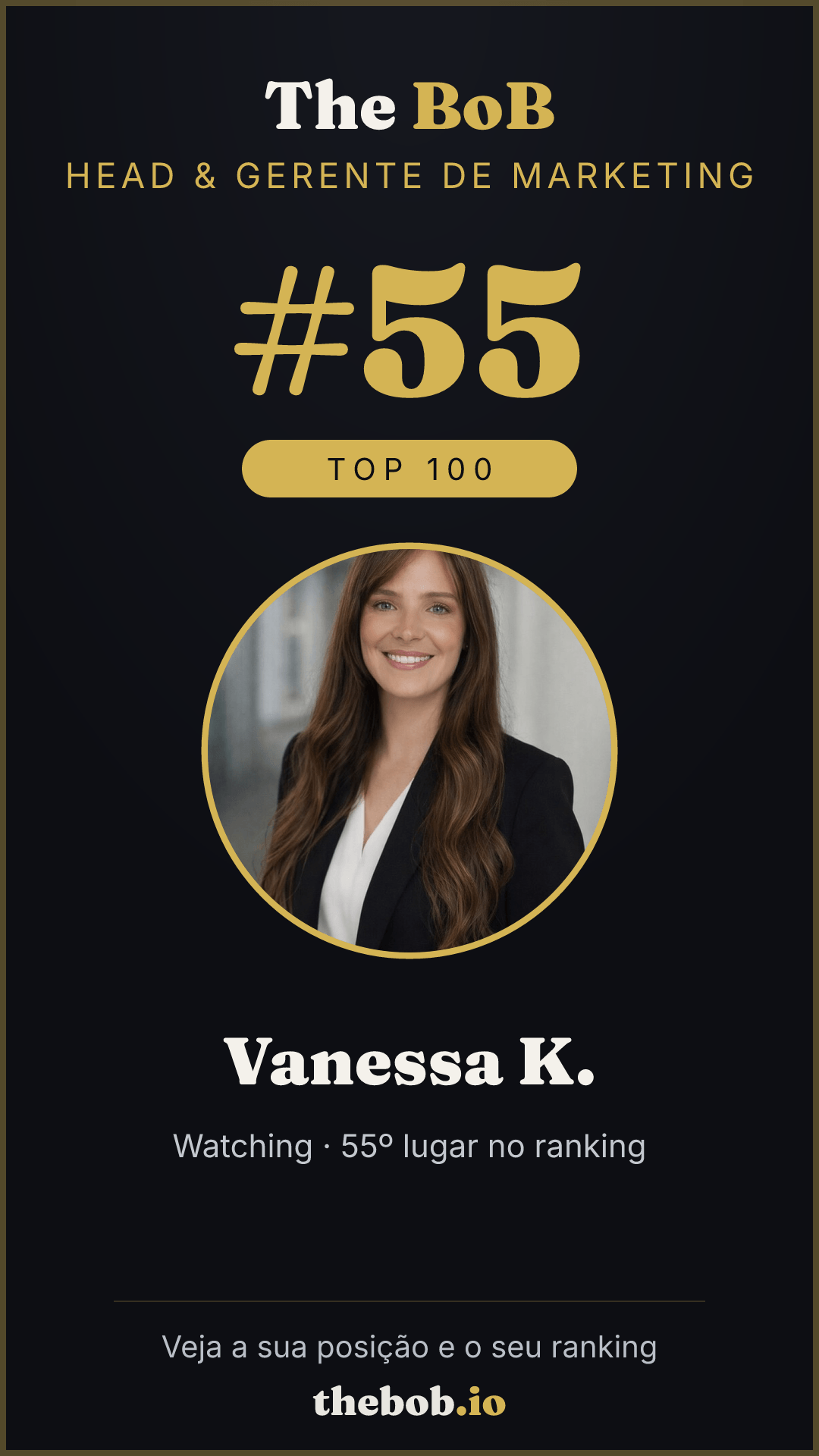 Selo The BoB · Vanessa K.