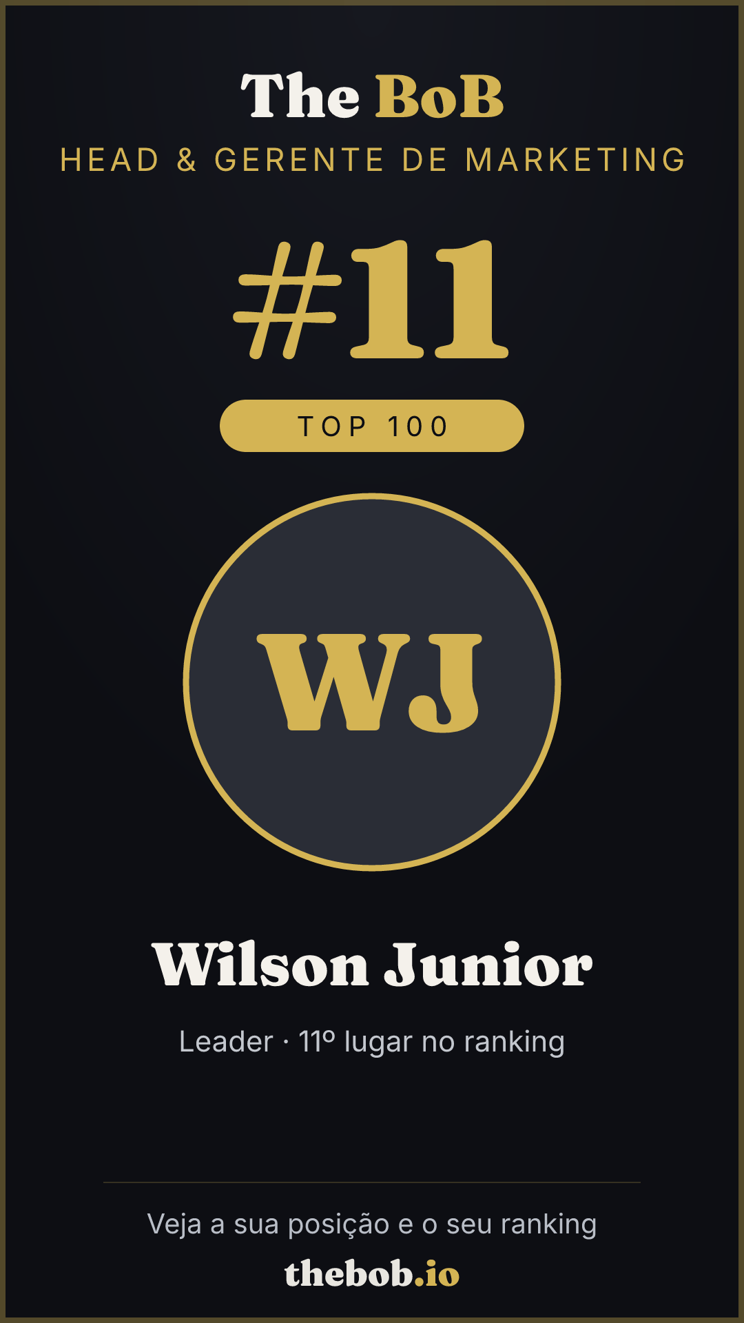 Selo The BoB · Wilson Junior