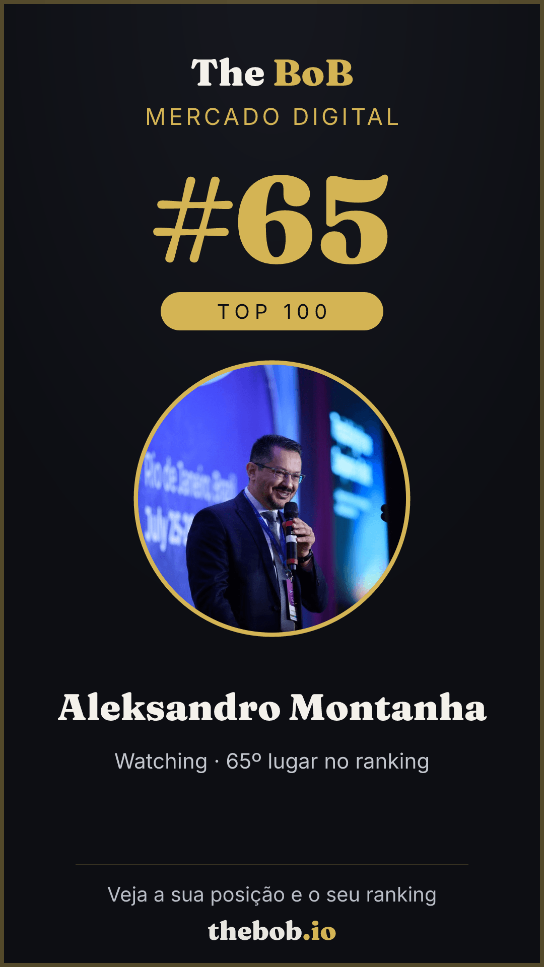Selo The BoB · Aleksandro Montanha
