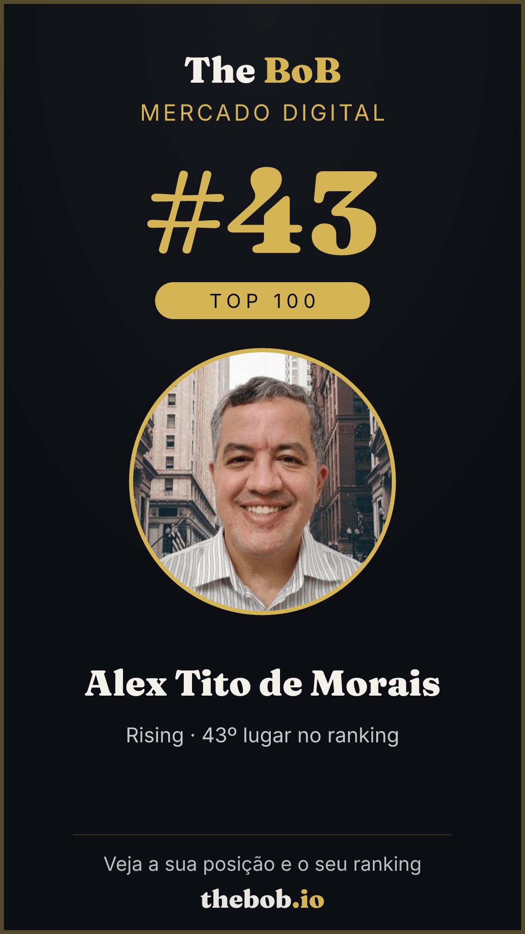Selo The BoB · Alex Tito de Morais