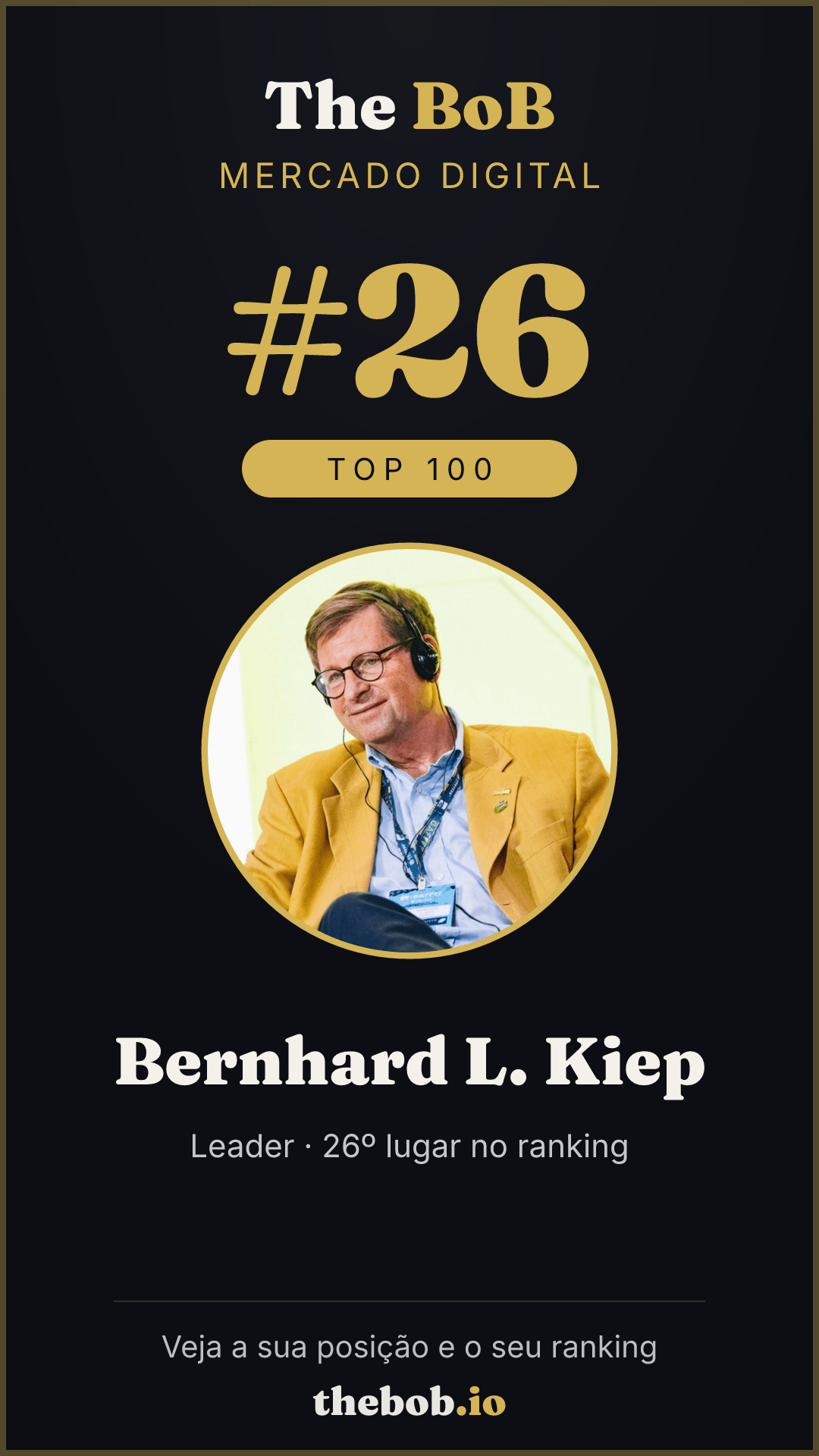 Selo The BoB · Bernhard L. Kiep