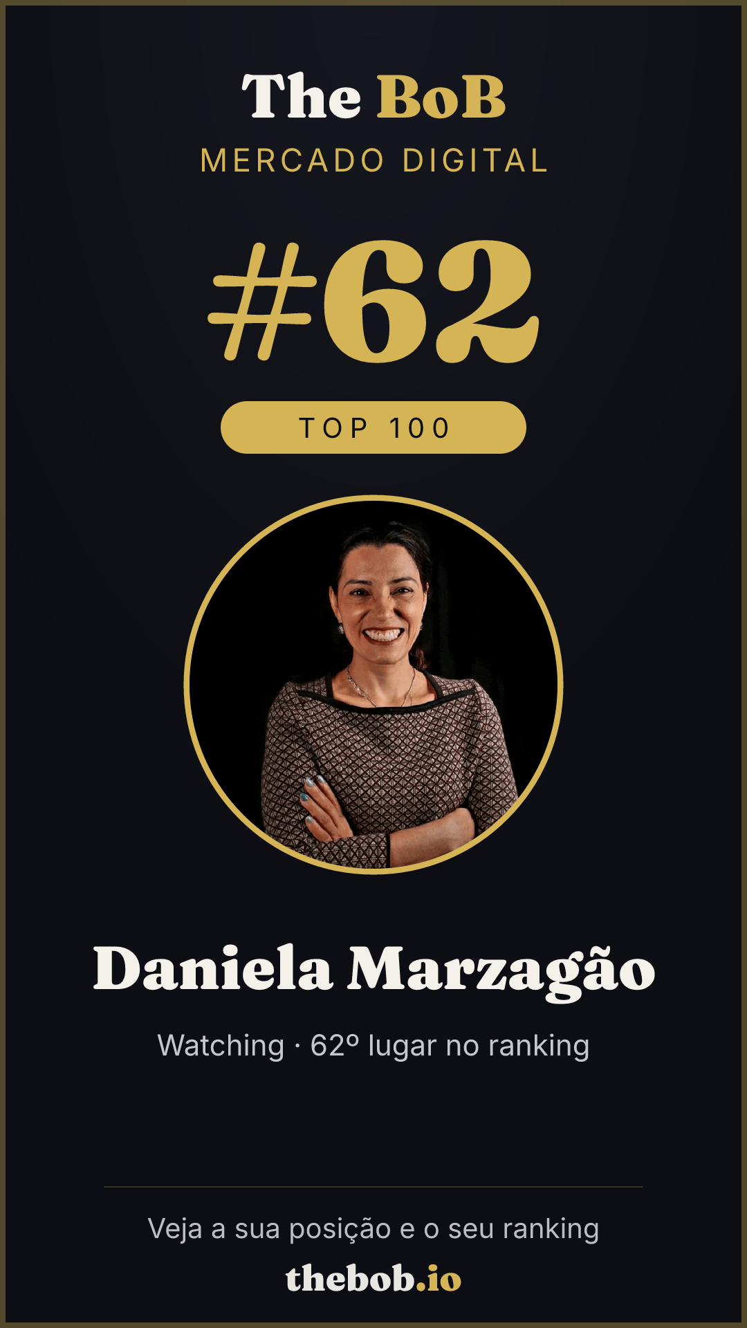 Selo The BoB · Daniela Marzagão