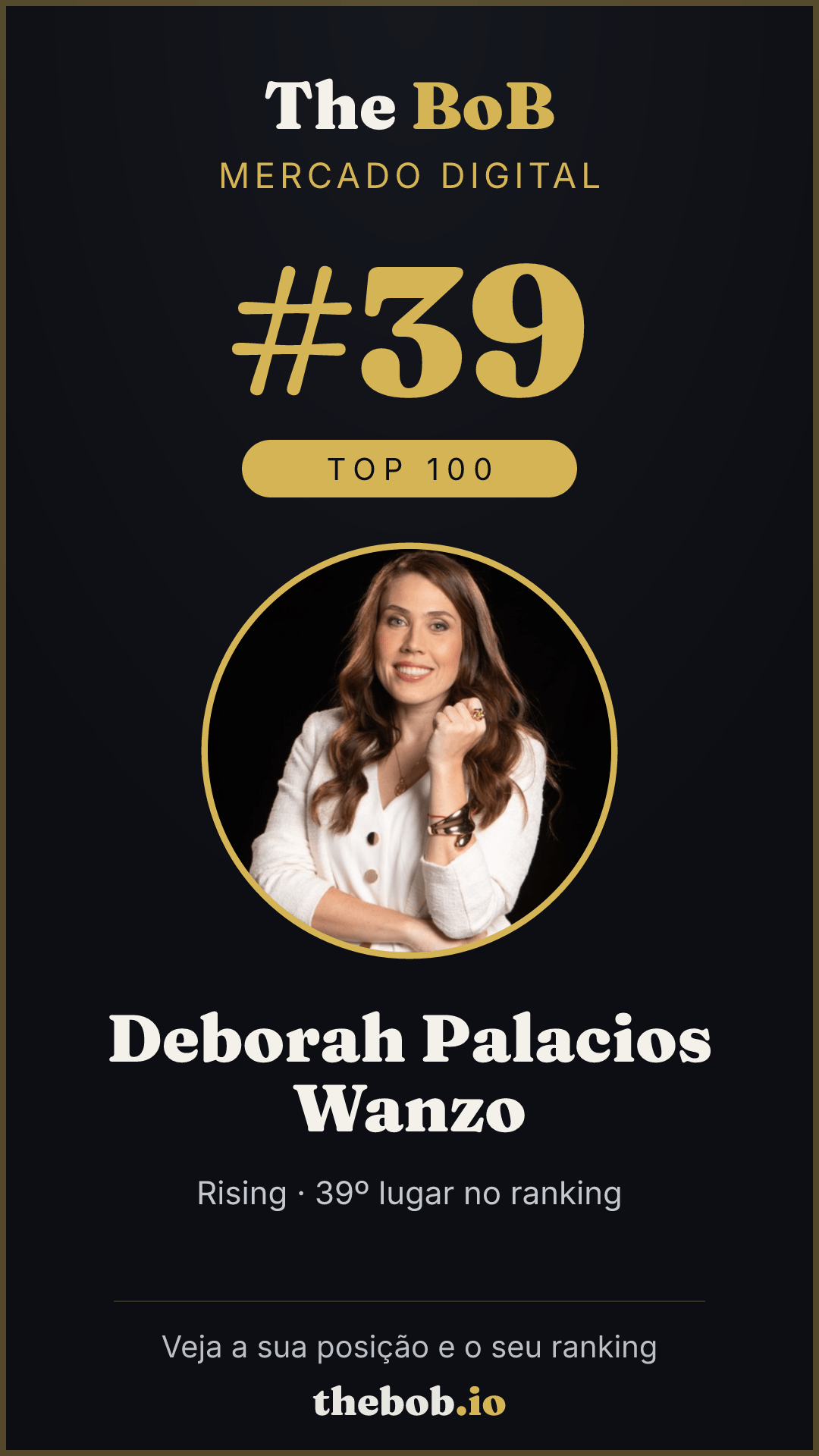 Selo The BoB · Deborah Palacios Wanzo