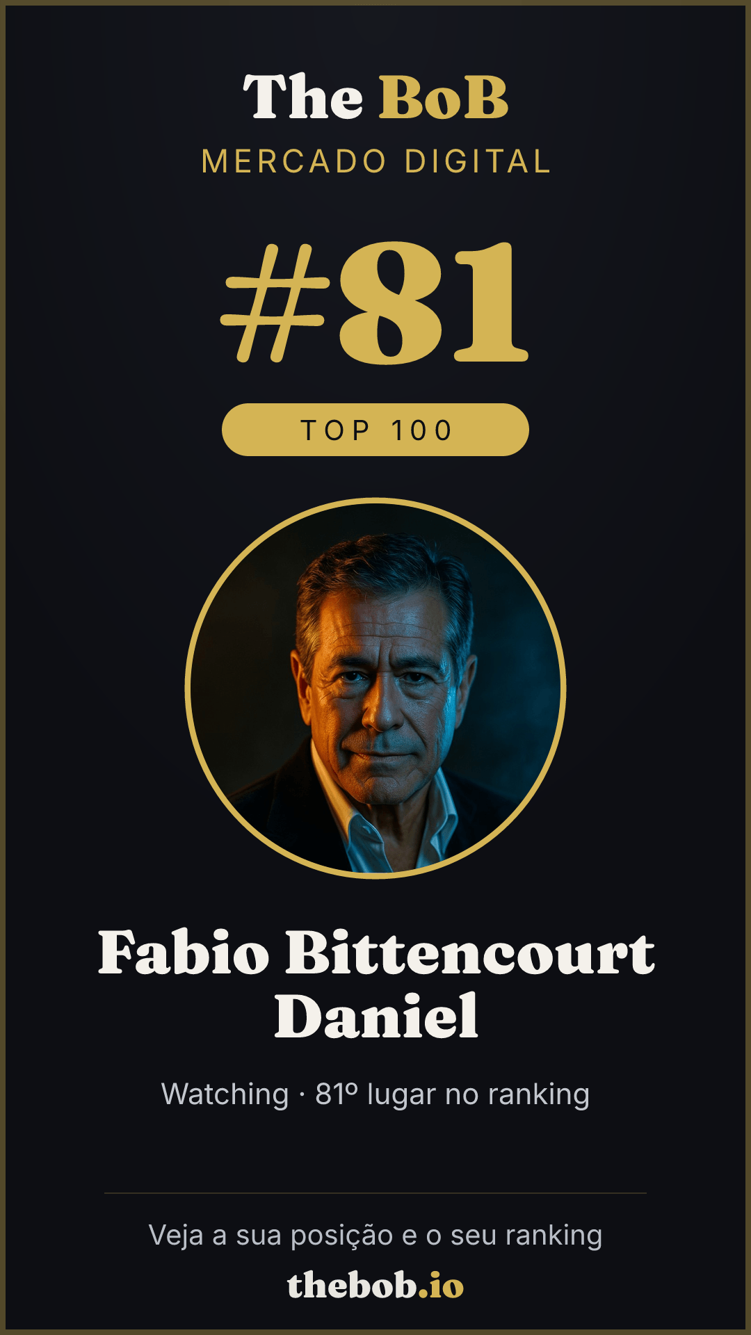 Selo The BoB · Fabio Bittencourt Daniel