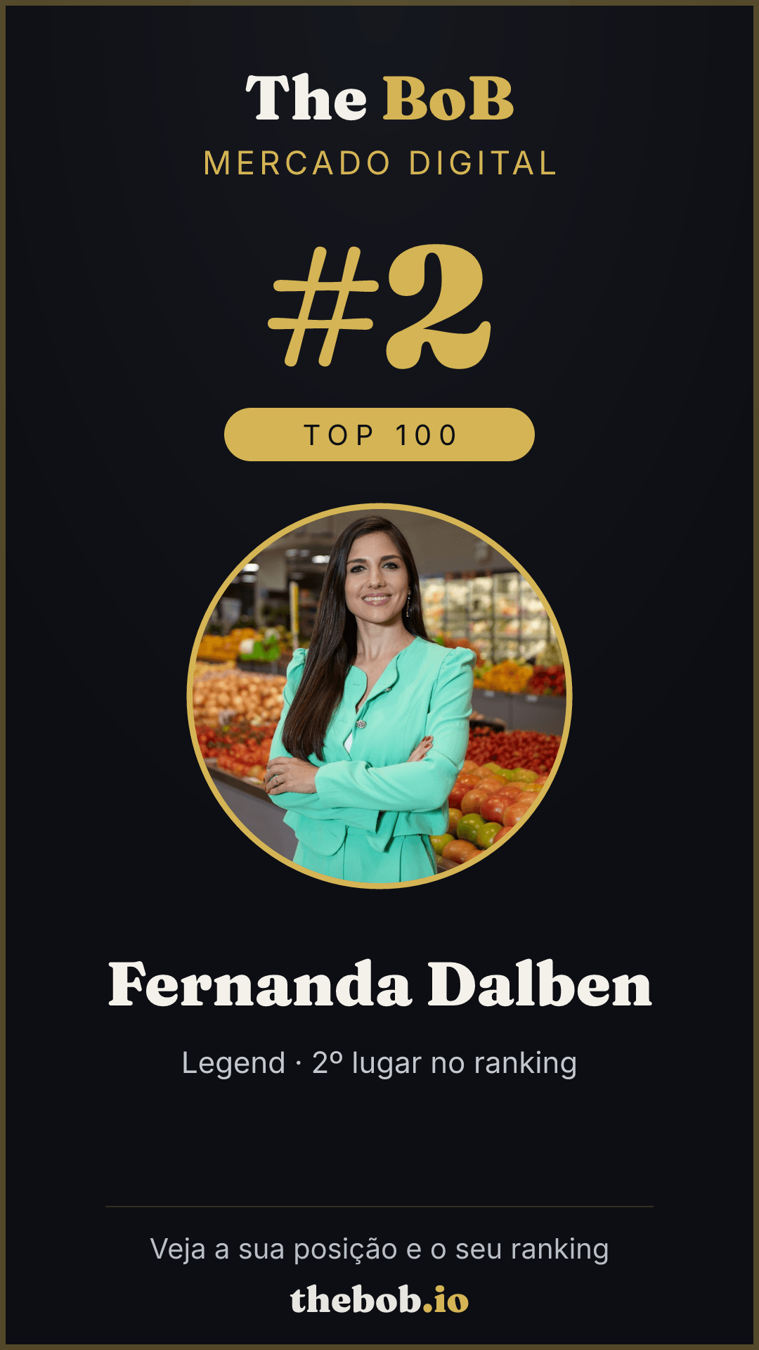 Selo The BoB · Fernanda Dalben