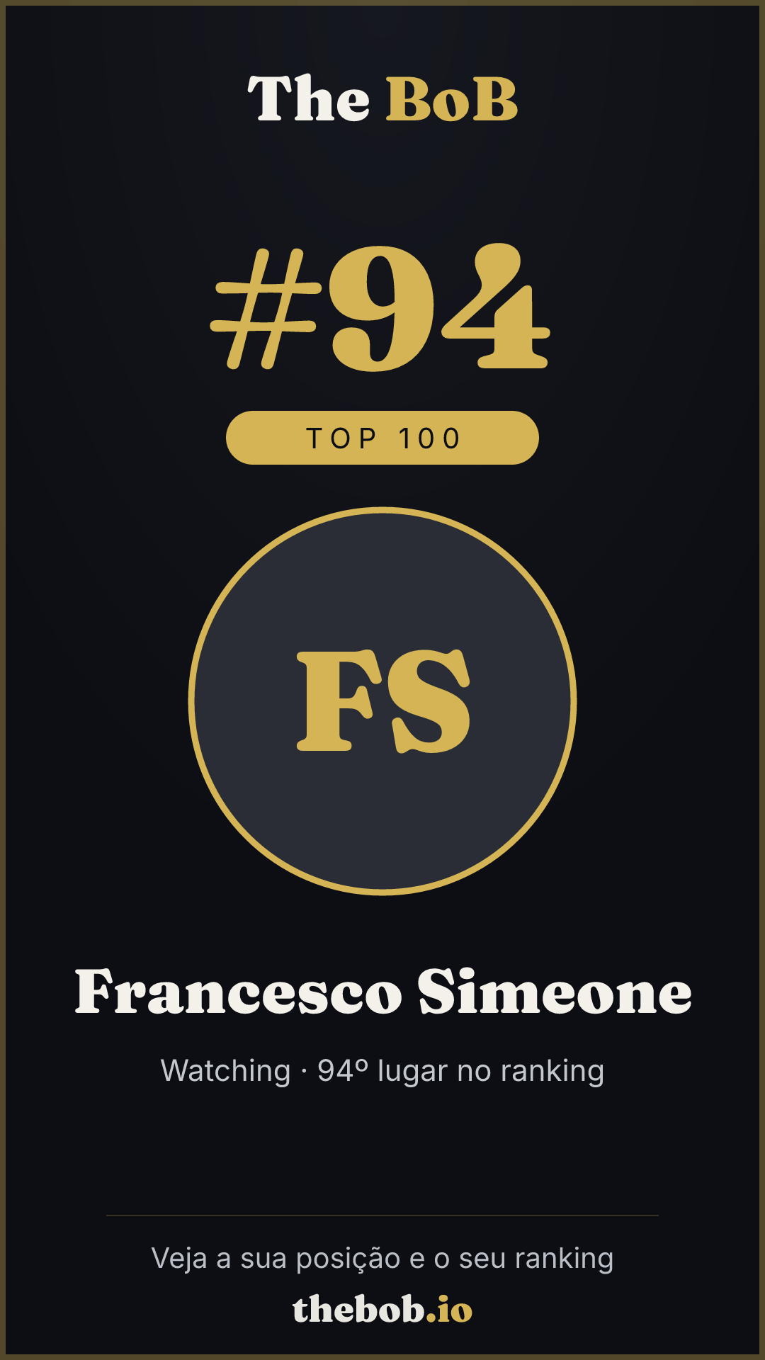 Selo The BoB · Francesco Simeone