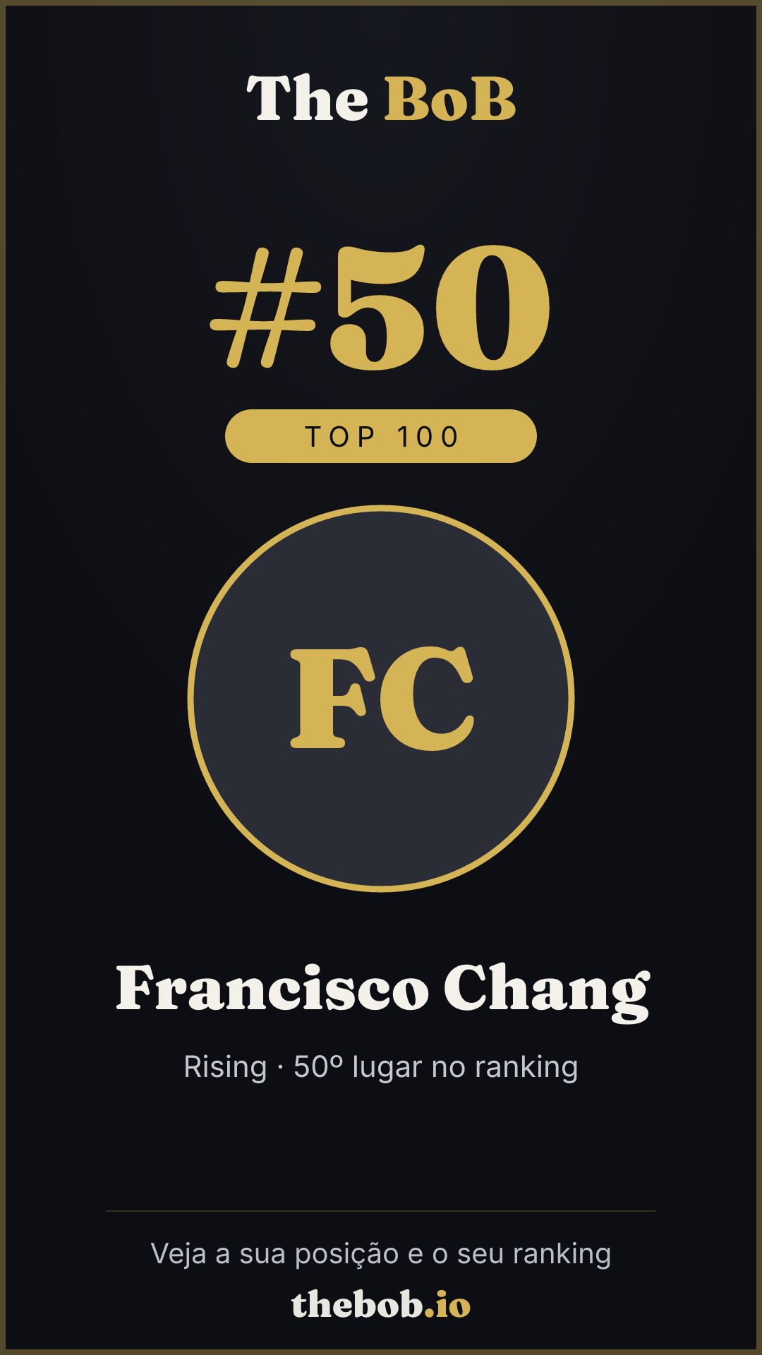 Selo The BoB · Francisco Chang