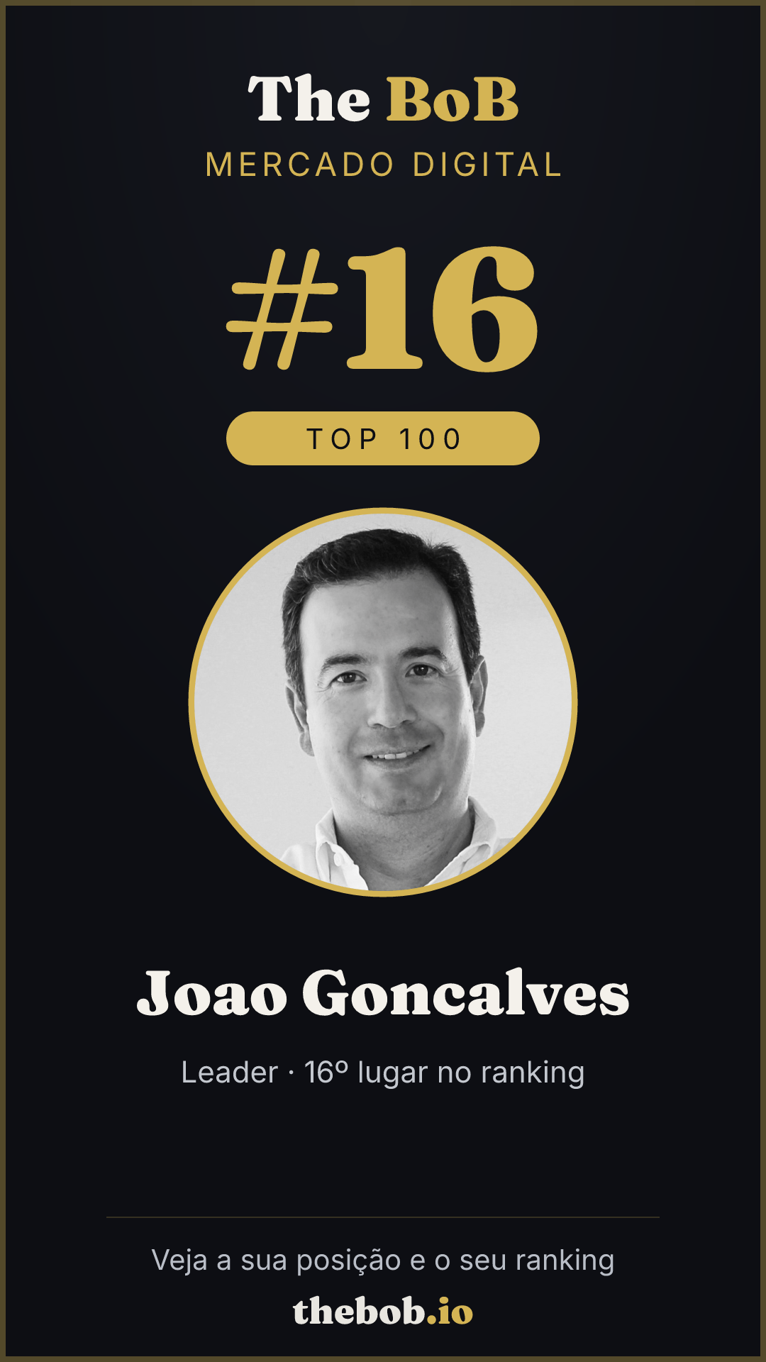 Selo The BoB · Joao Goncalves