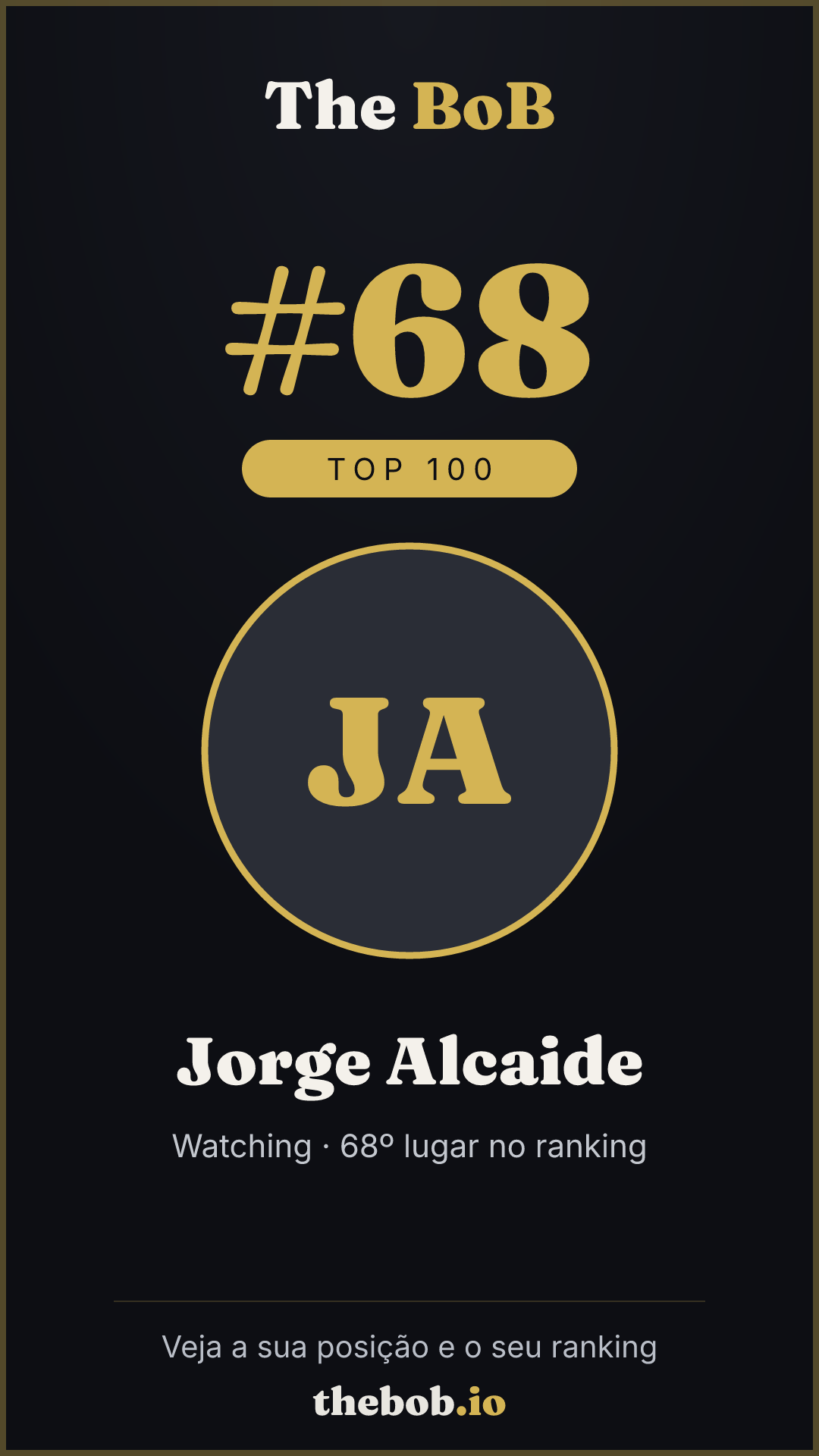 Selo The BoB · Jorge Alcaide
