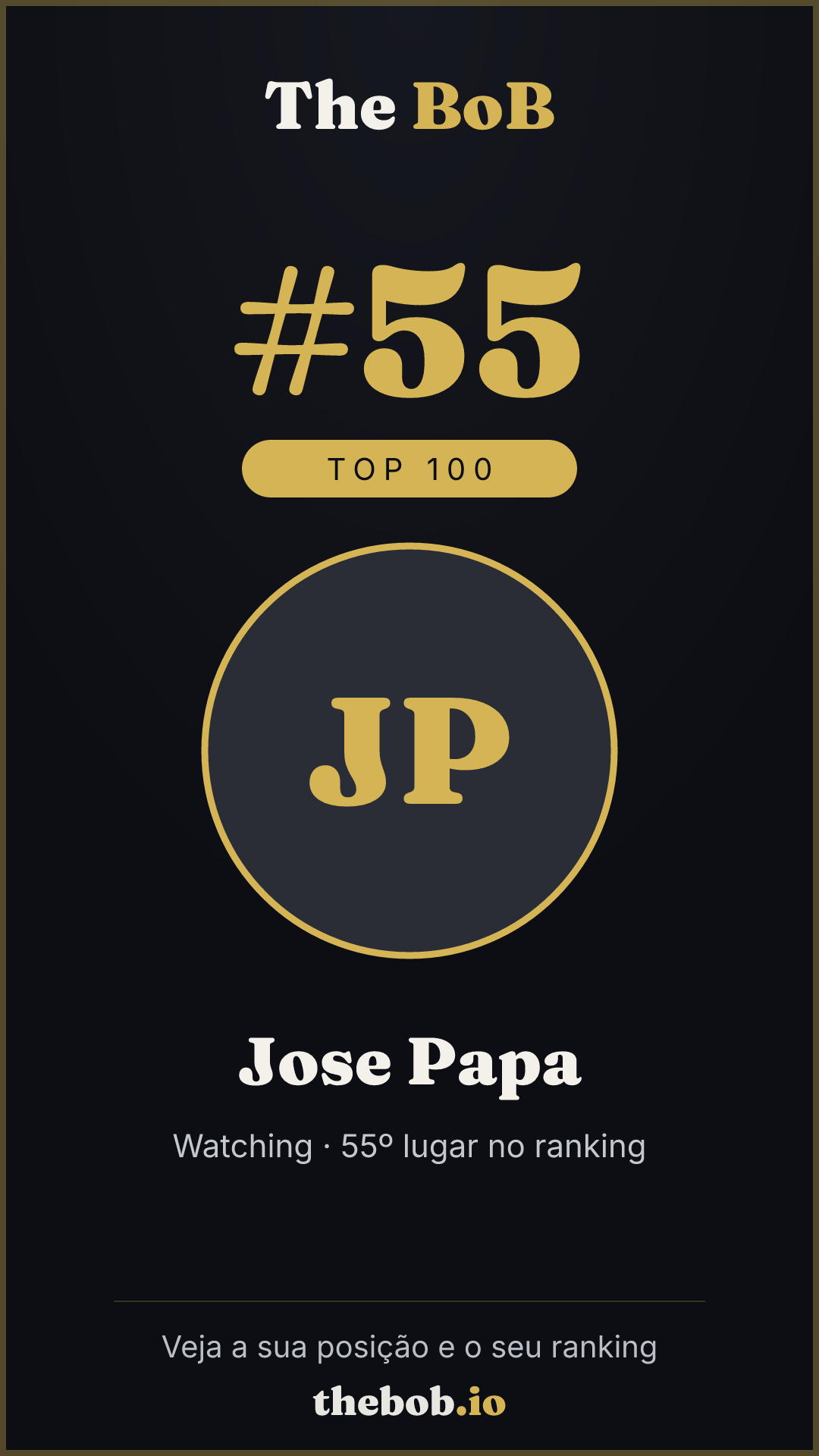 Selo The BoB · Jose Papa