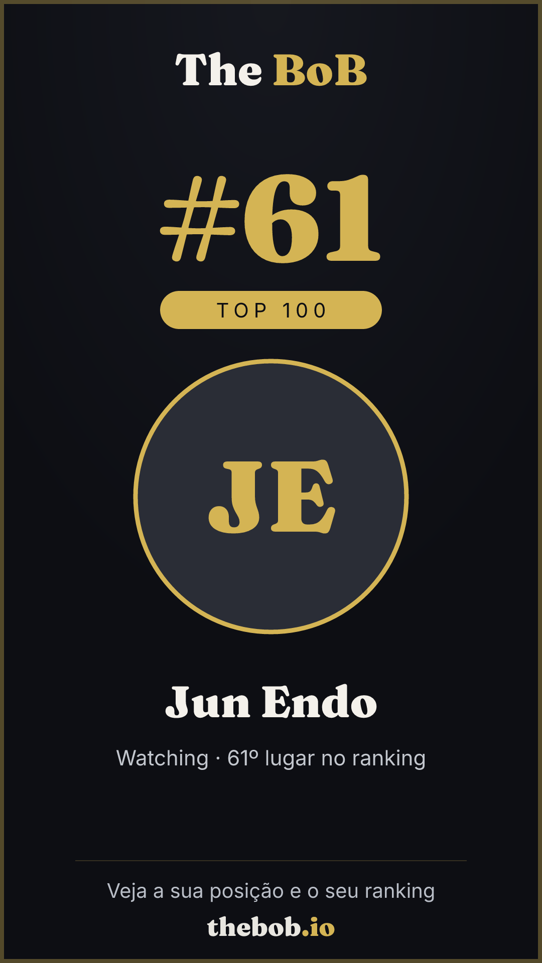 Selo The BoB · Jun Endo