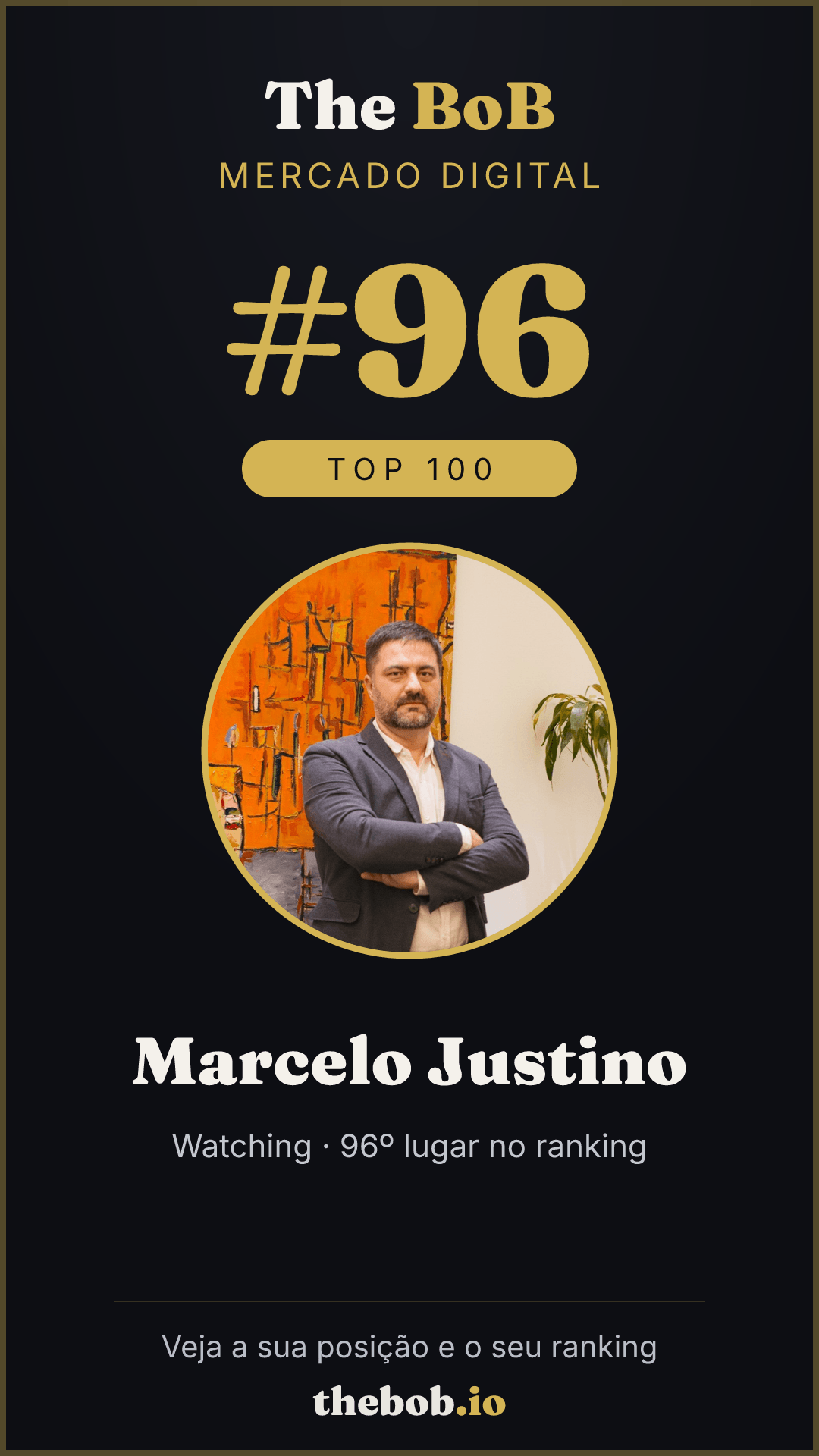Selo The BoB · Marcelo Justino
