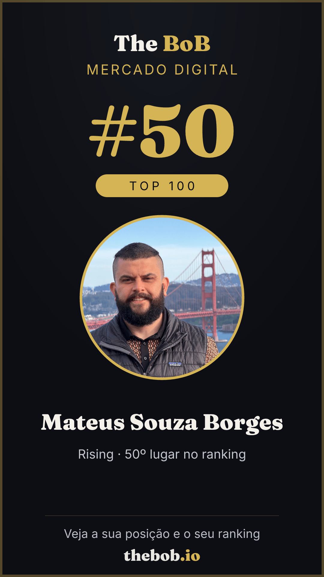 Selo The BoB · Mateus Souza Borges