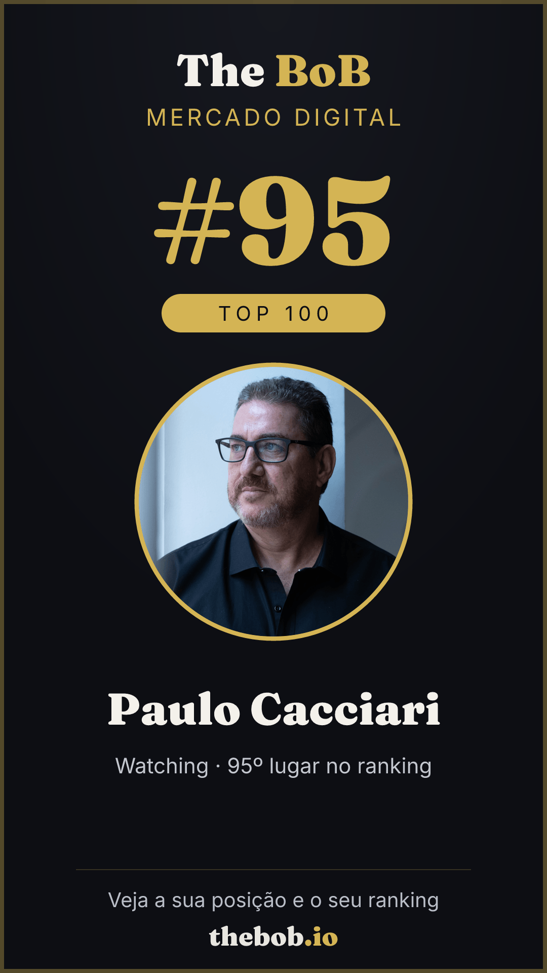 Selo The BoB · Paulo Cacciari