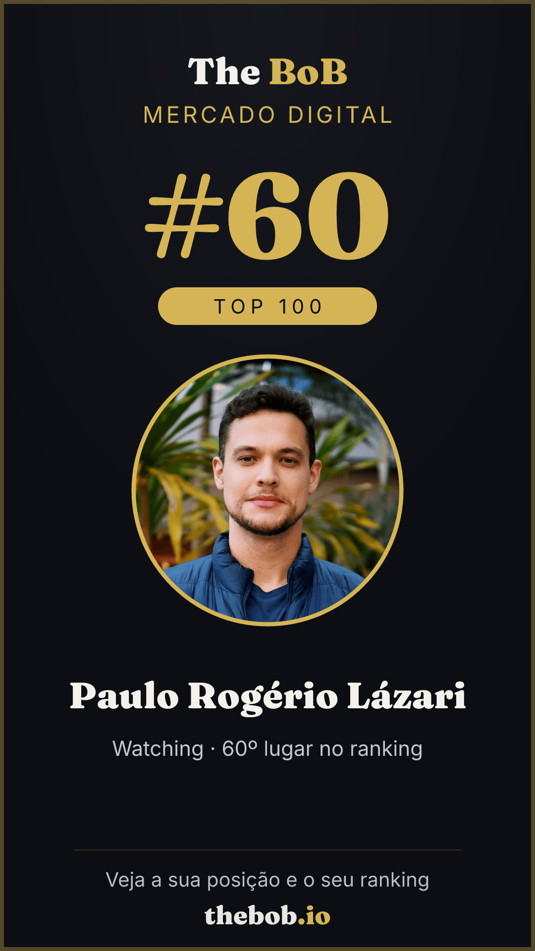 Selo The BoB · Paulo Rogério Lázari