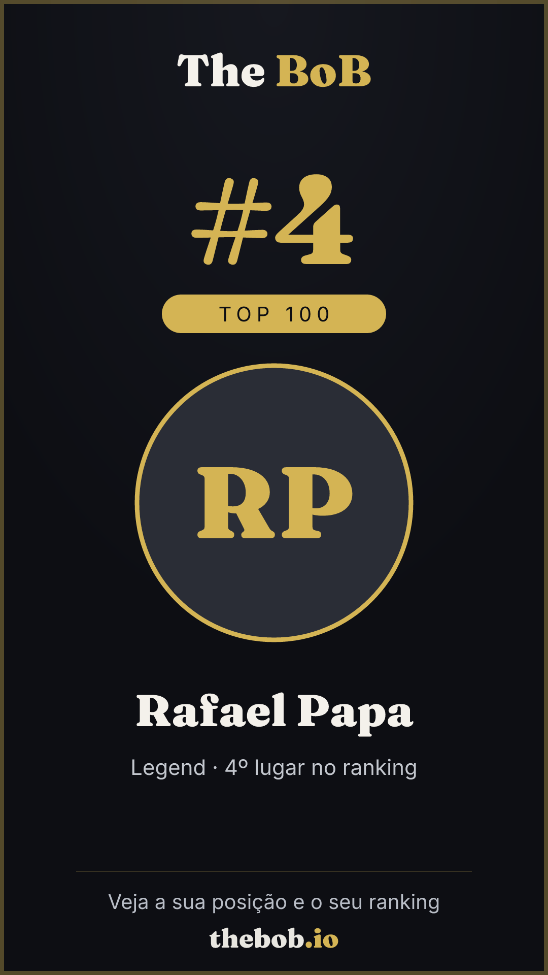 Selo The BoB · Rafael Papa