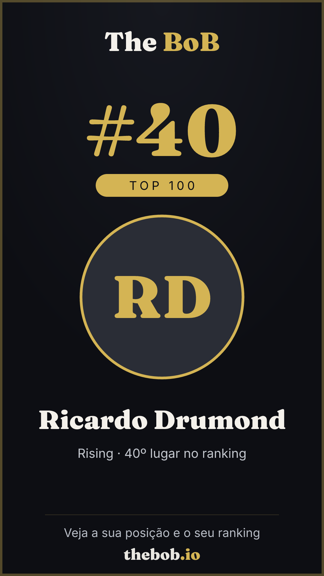 Selo The BoB · Ricardo Drumond