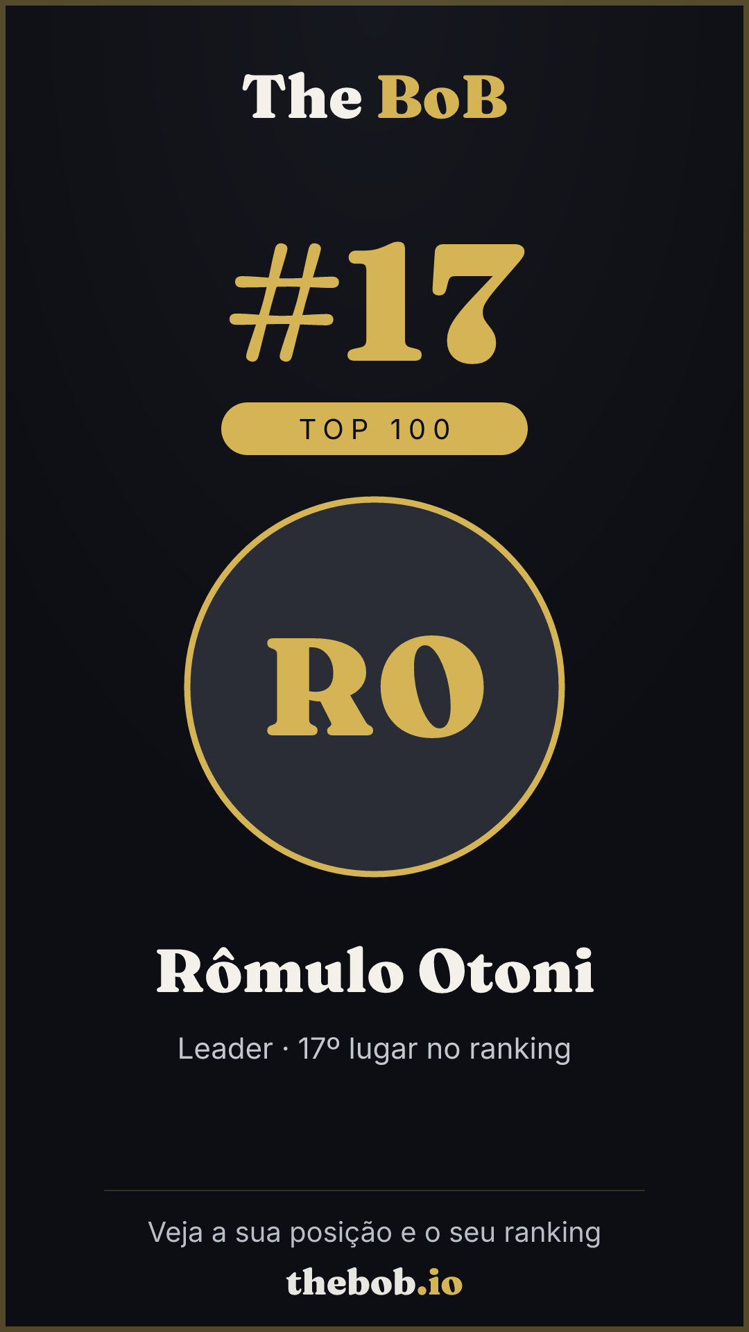 Selo The BoB · Rômulo Otoni