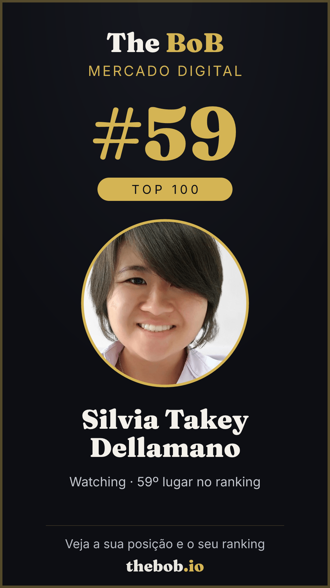 Selo The BoB · Silvia Takey Dellamano