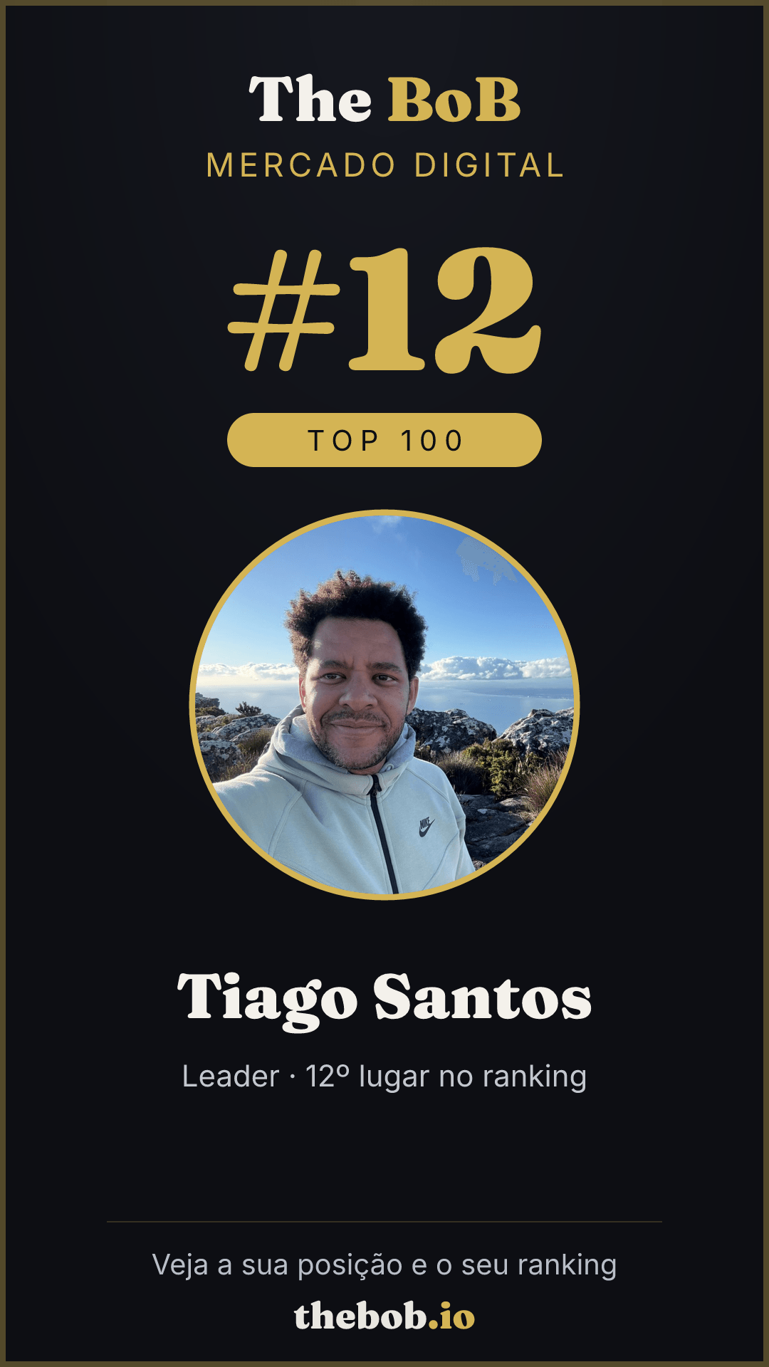 Selo The BoB · Tiago Santos