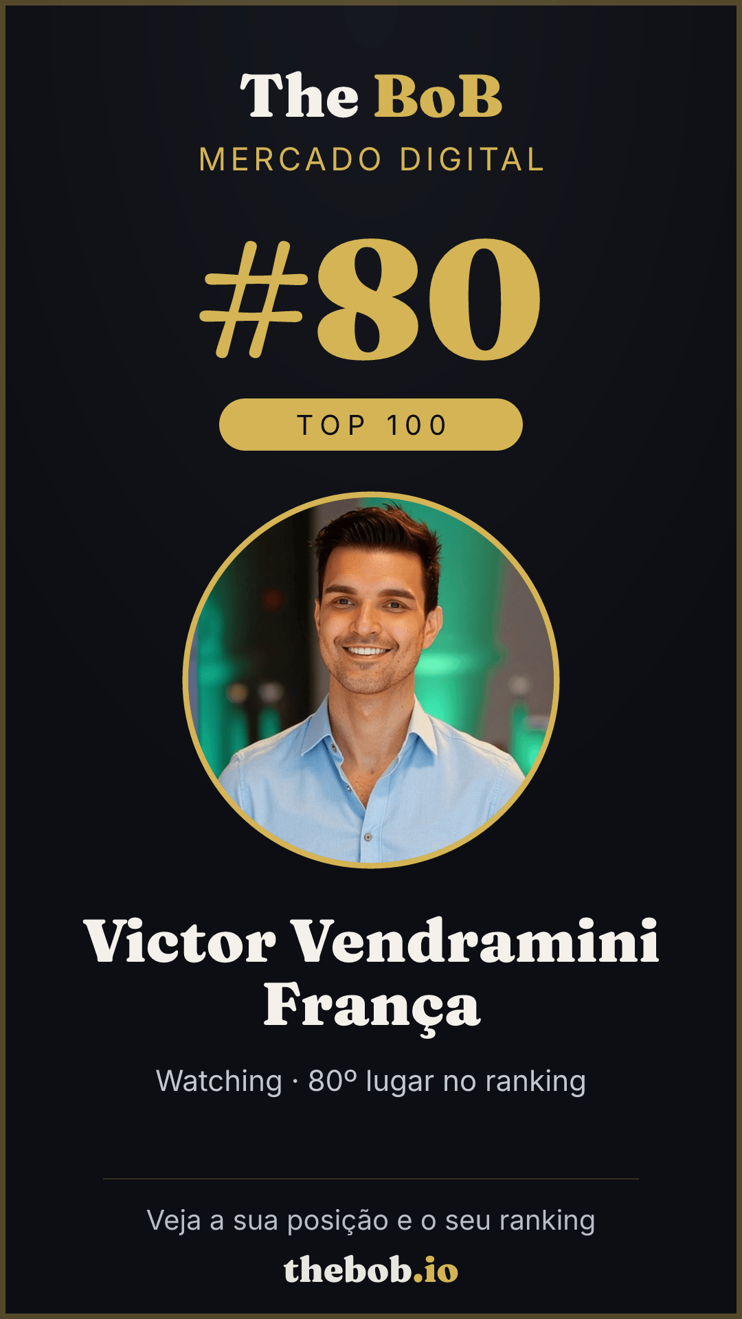 Selo The BoB · Victor Vendramini França