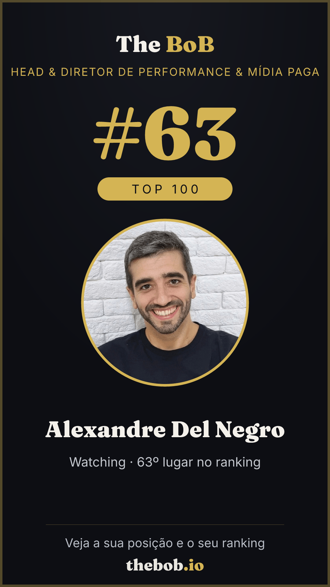Selo The BoB · Alexandre Del Negro