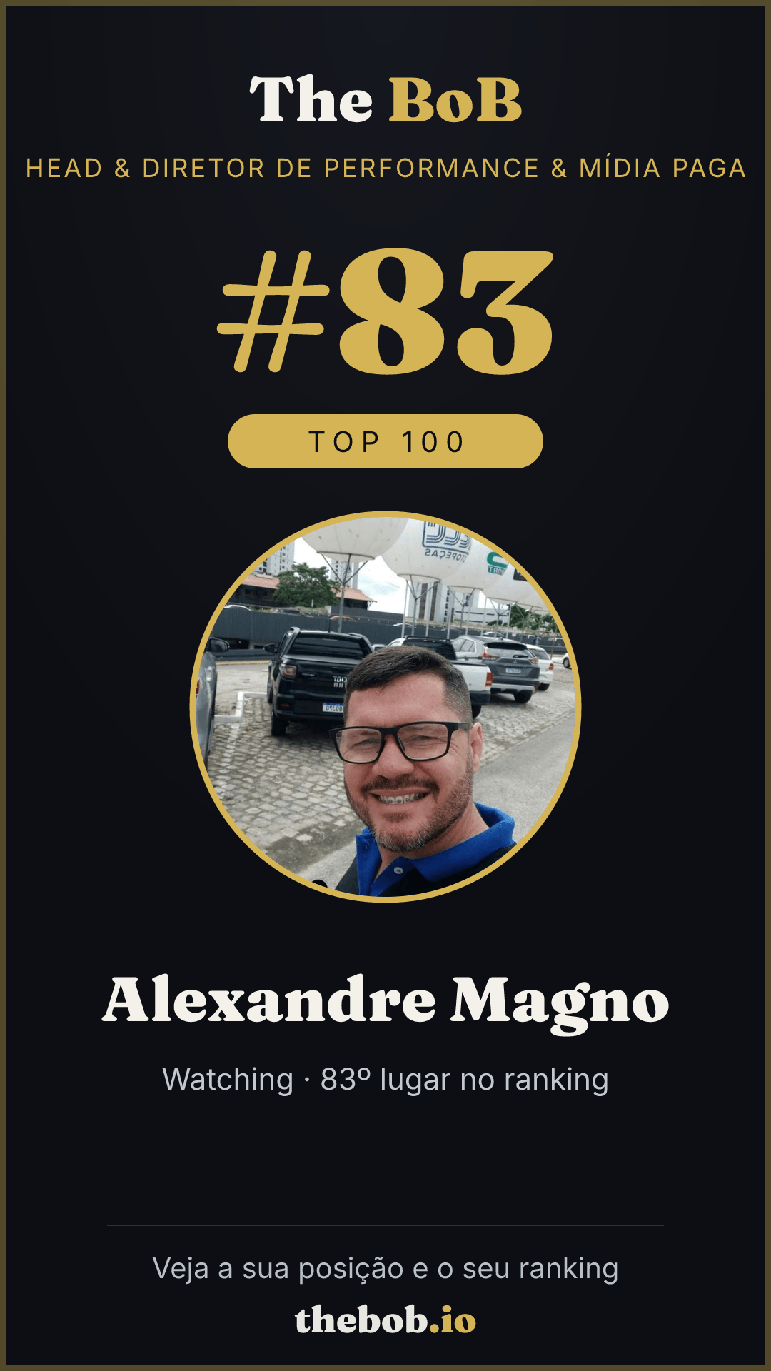 Selo The BoB · Alexandre Magno