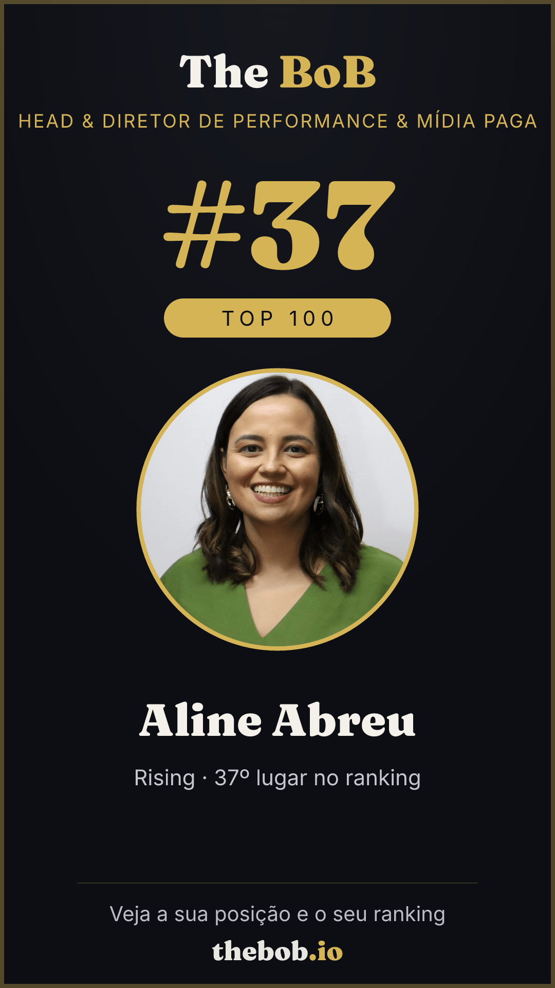 Selo The BoB · Aline Abreu