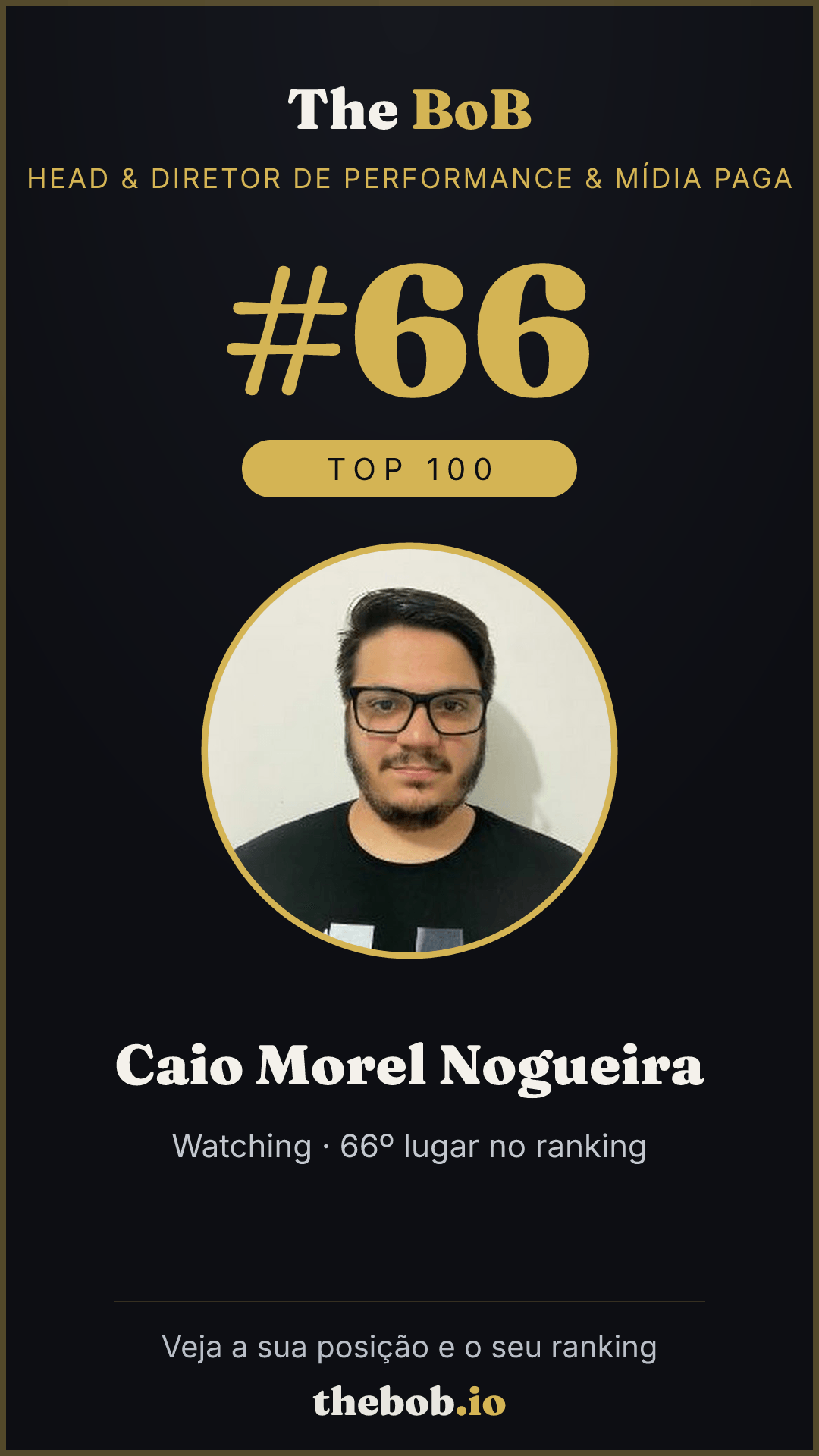 Selo The BoB · Caio Morel Nogueira